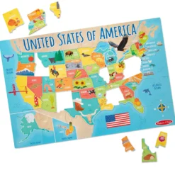 Map Floor Puzzle - 51 Pieces