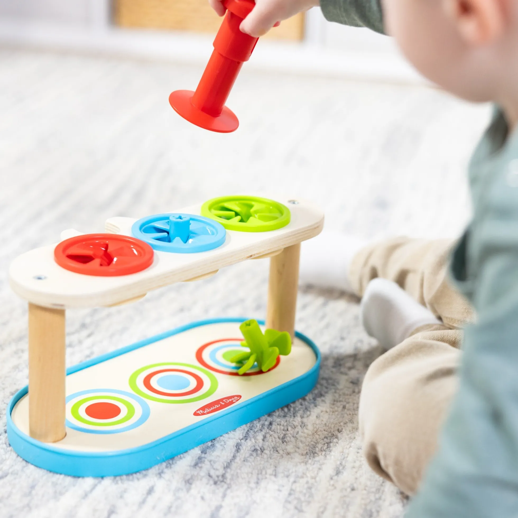 Match & Push Spinning Tops