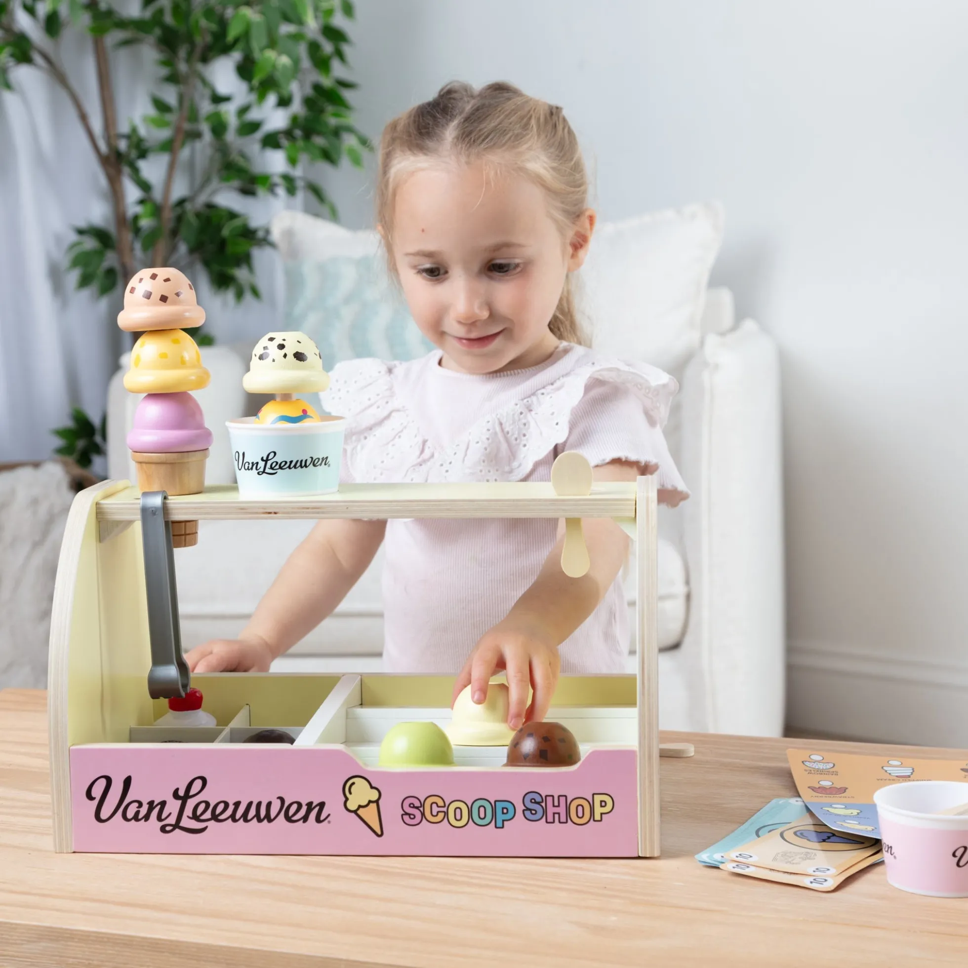 Melissa & Doug x Van Leeuwen Wooden Ice Cream Counter
