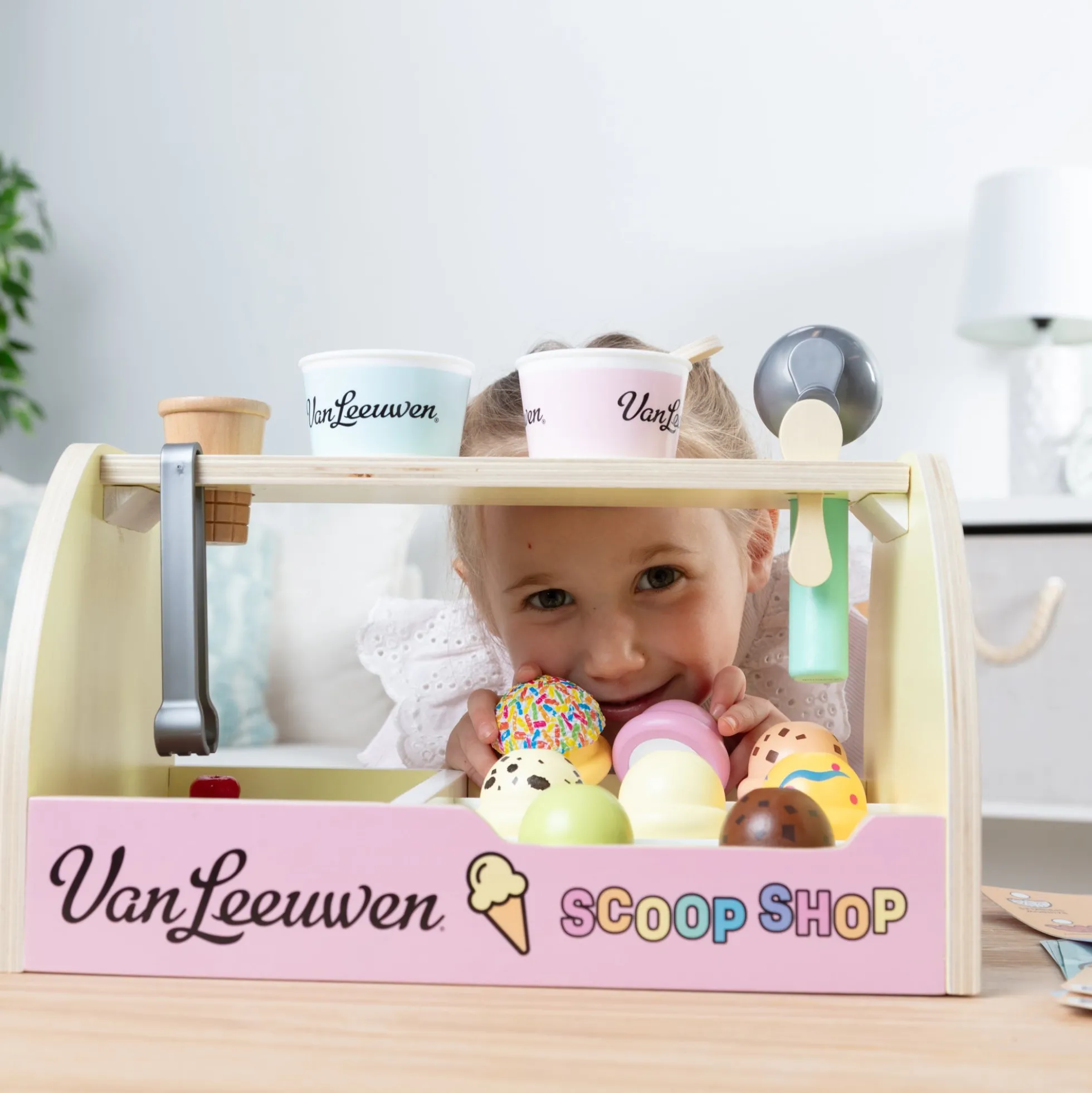 Melissa & Doug x Van Leeuwen Wooden Ice Cream Counter
