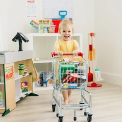 Metal Grocery Shopping Cart Toy