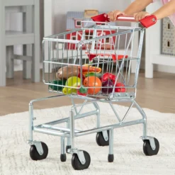 Metal Grocery Shopping Cart Toy