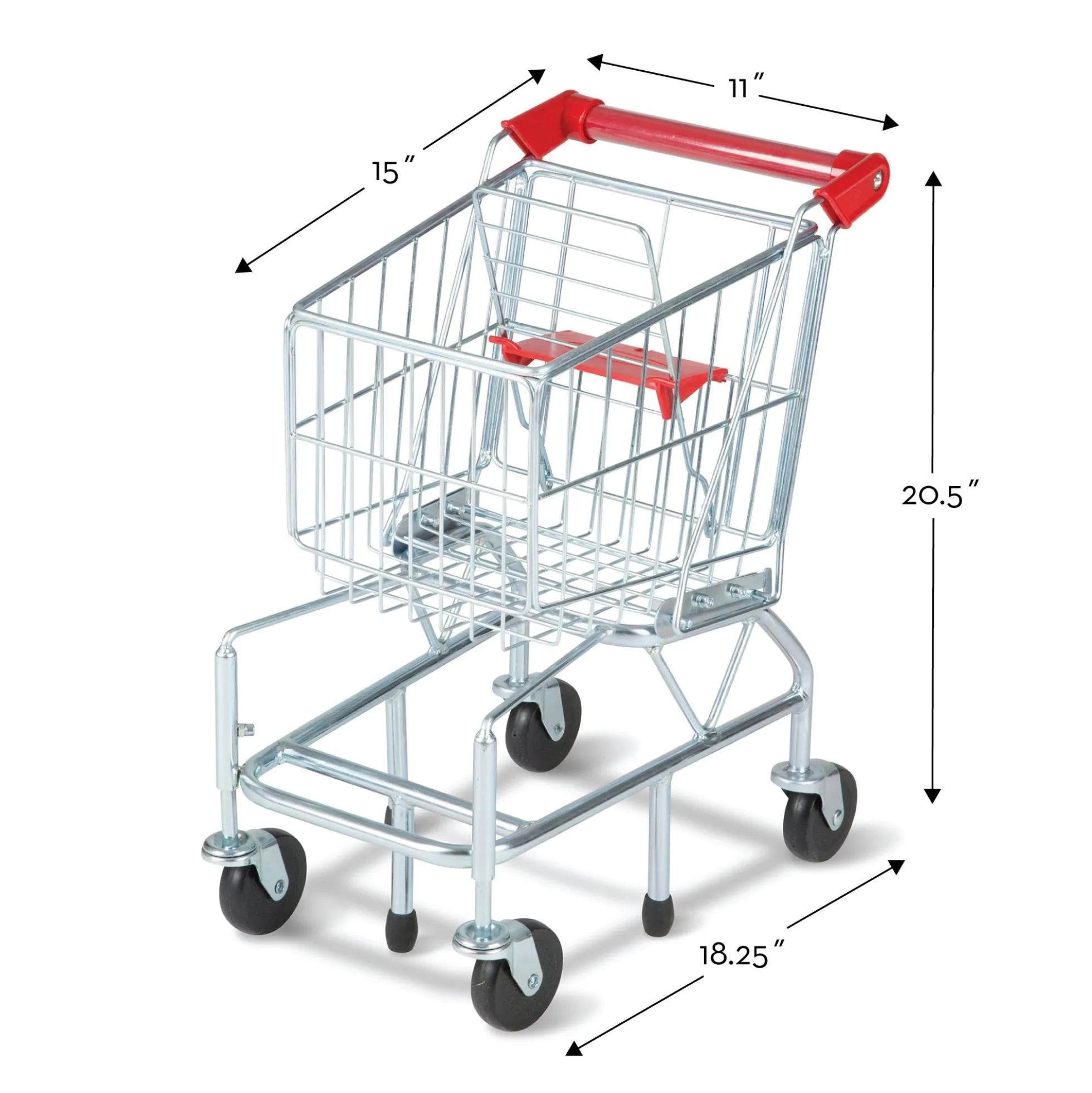 Metal Grocery Shopping Cart Toy