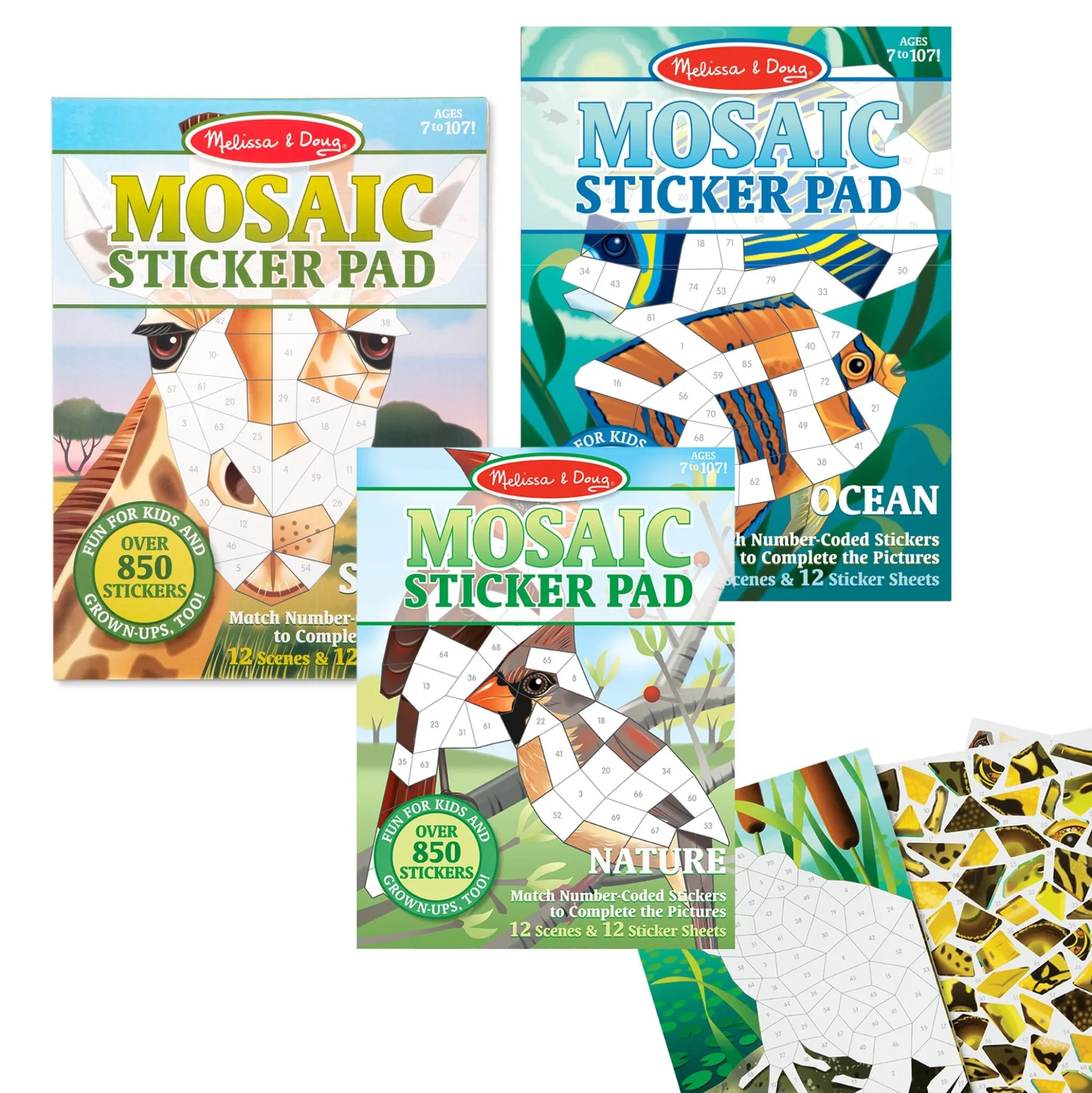 Mosaic Sticker Pad - Ocean