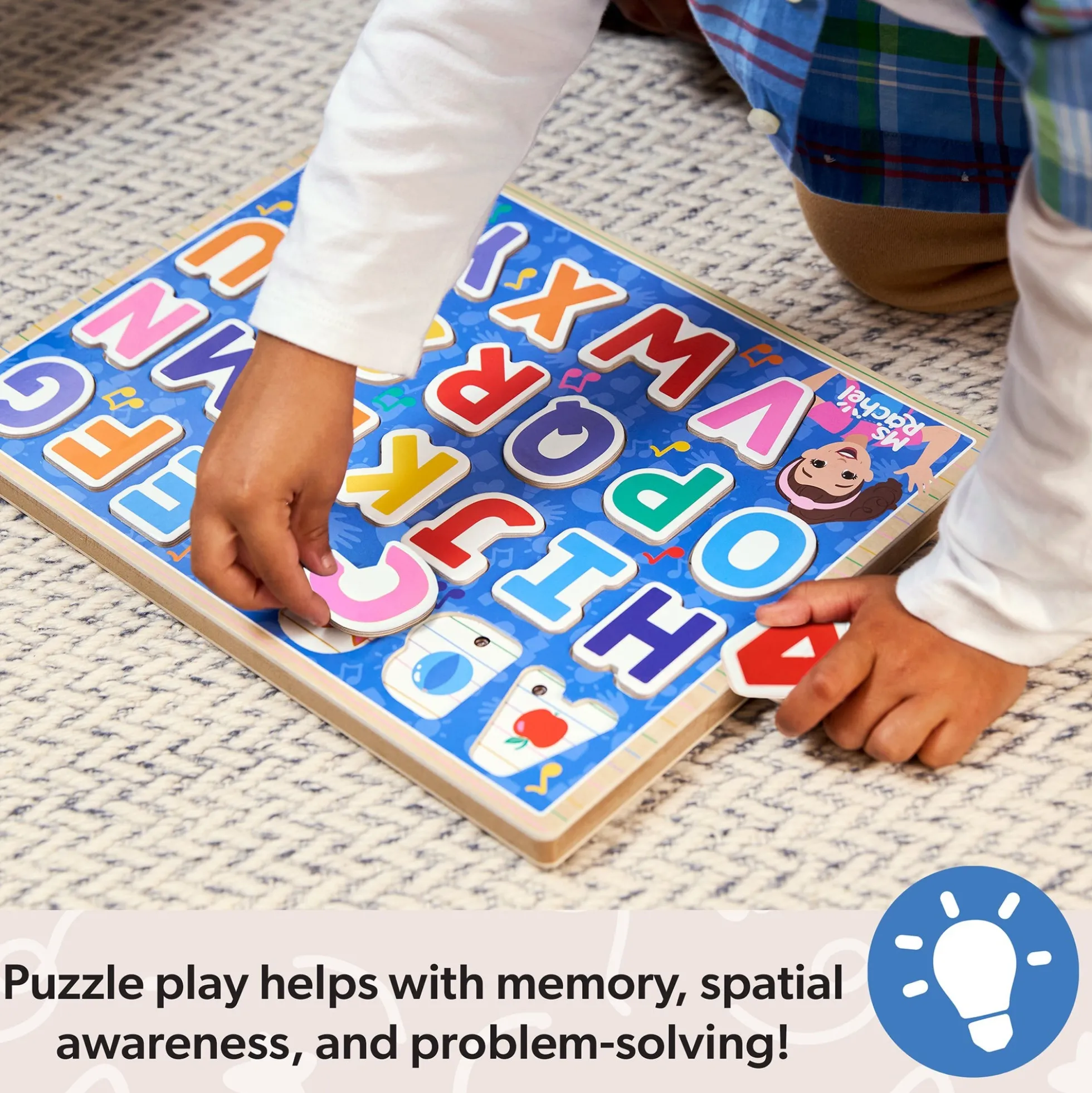 Ms. Rachel™ Wooden Phonics Alphabet Sound Puzzle - 26 Pieces