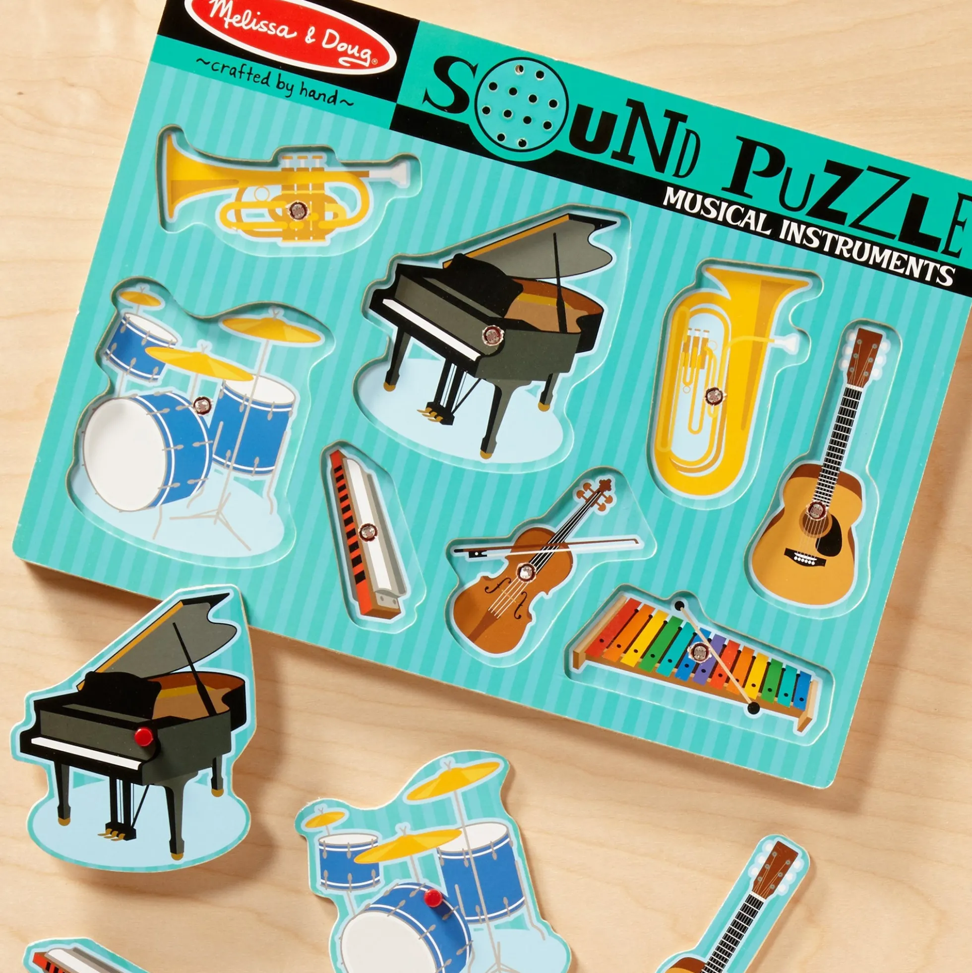 Musical Instruments Sound Puzzle - 8 Pieces