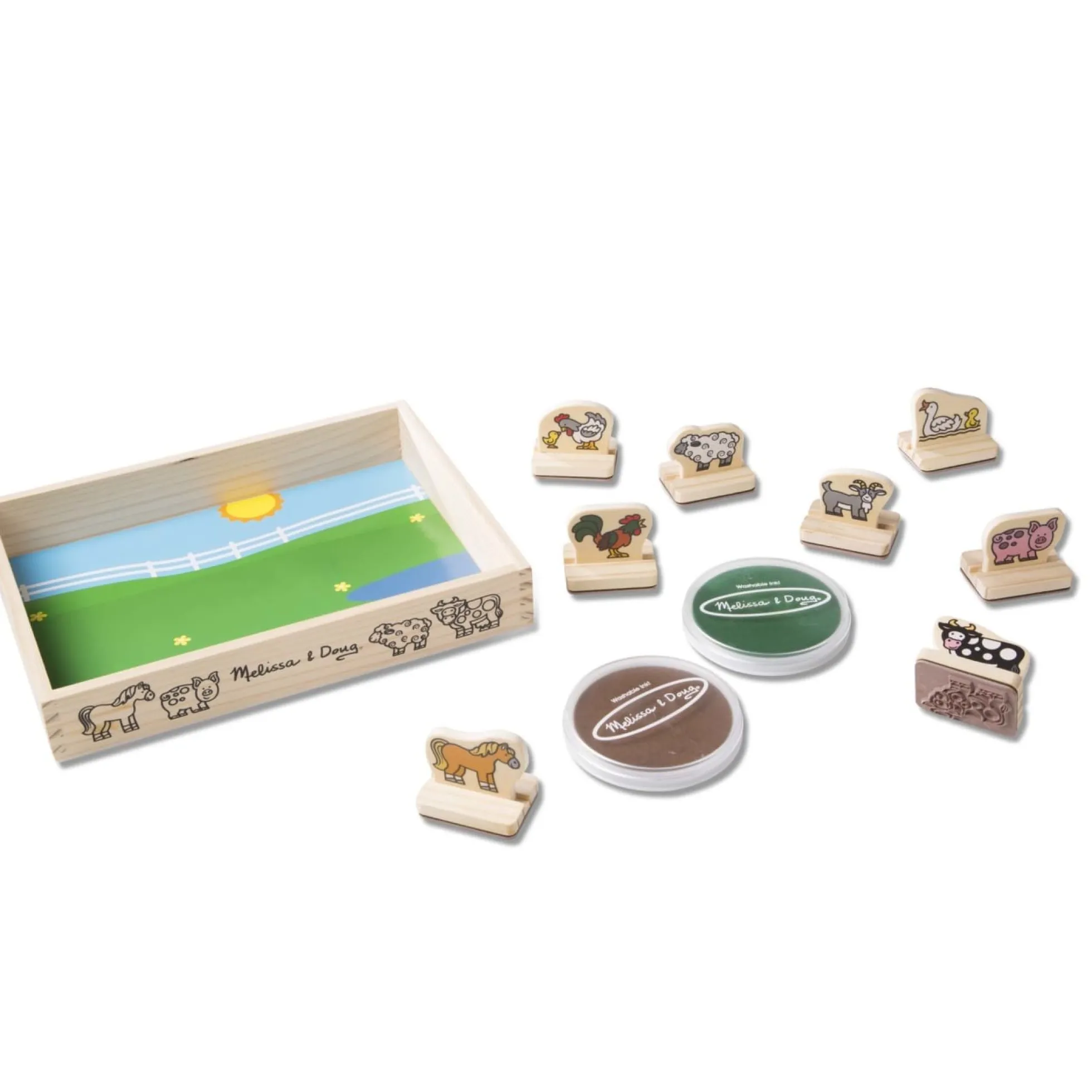 My First Wooden Stamp Set - Farm Animals