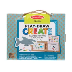 Natural Play: Play, Draw, Create Reusable Drawing & Magnet Kit – Ocean