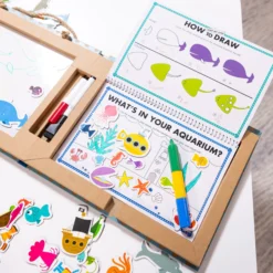 Natural Play: Play, Draw, Create Reusable Drawing & Magnet Kit – Ocean