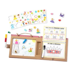 Natural Play: Play, Draw, Create Reusable Drawing & Magnet Kit – Princesses