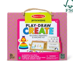 Natural Play: Play, Draw, Create Reusable Drawing & Magnet Kit – Princesses