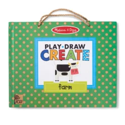 Natural Play: Play, Draw, Create Reusable Drawing & Magnet Kit – Farm