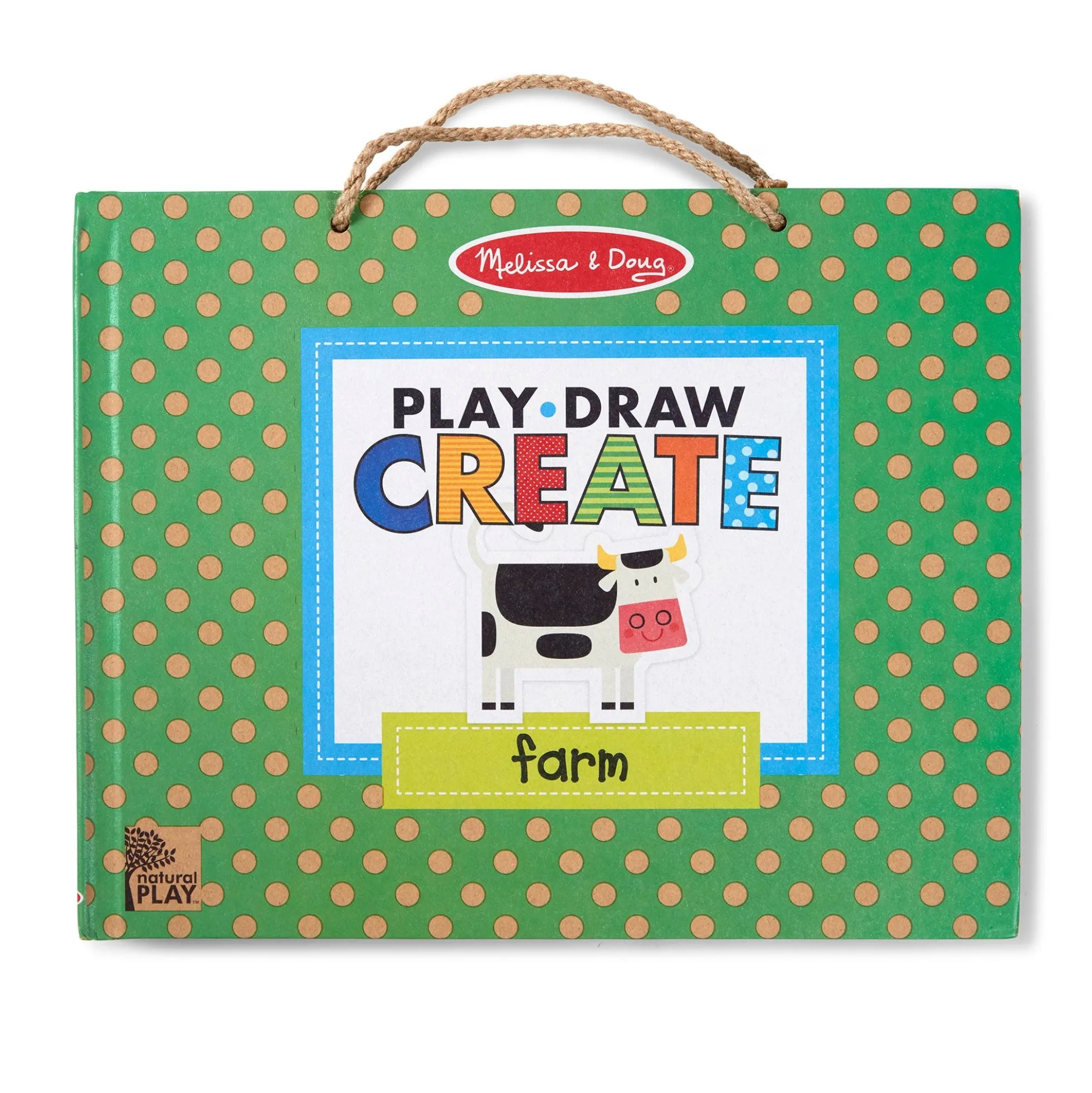 Natural Play: Play, Draw, Create Reusable Drawing & Magnet Kit – Farm