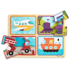 Natural Play Wooden Puzzle: Ready, Set, Go