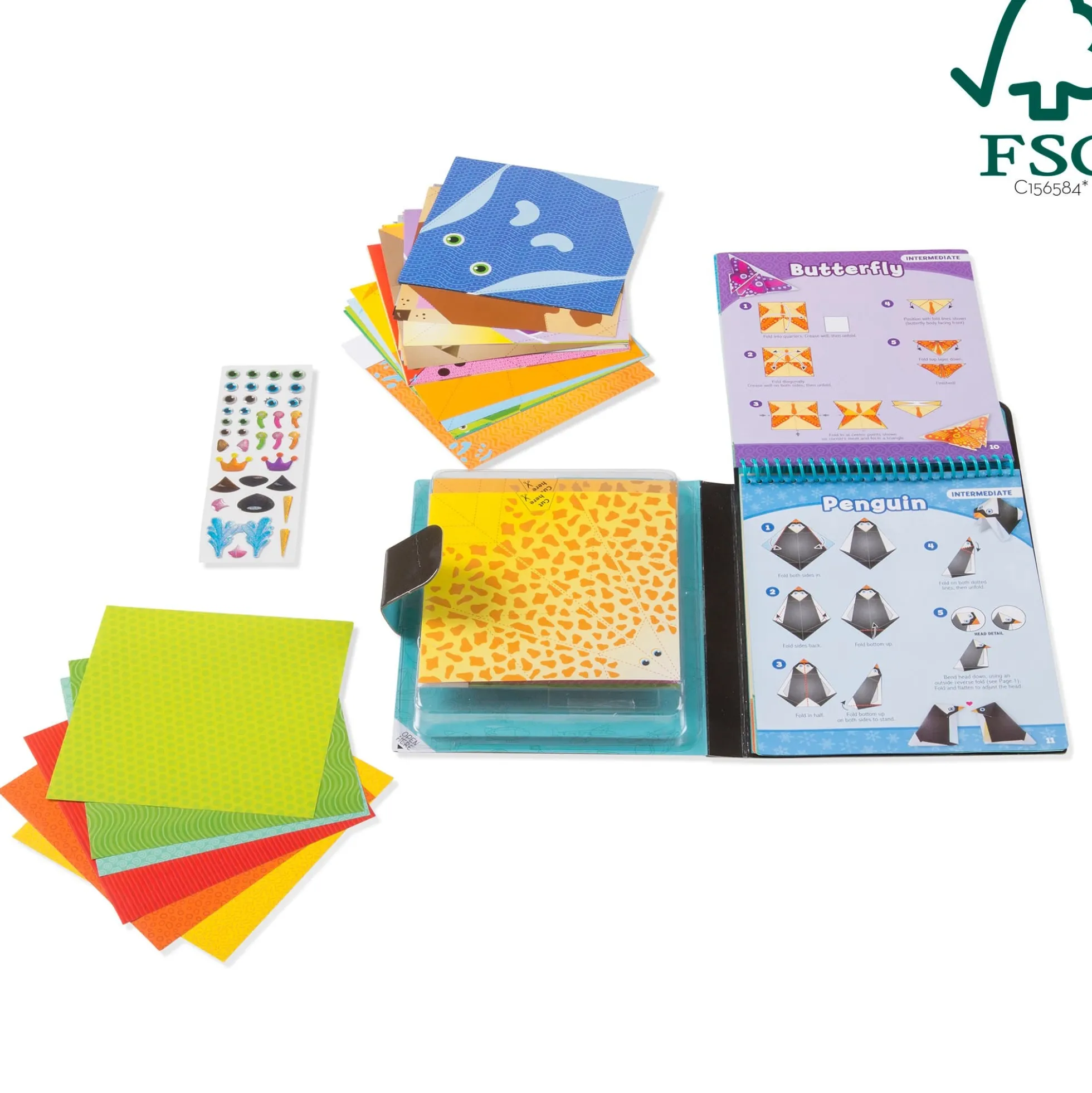 On the Go Origami Animals Craft Activity Set