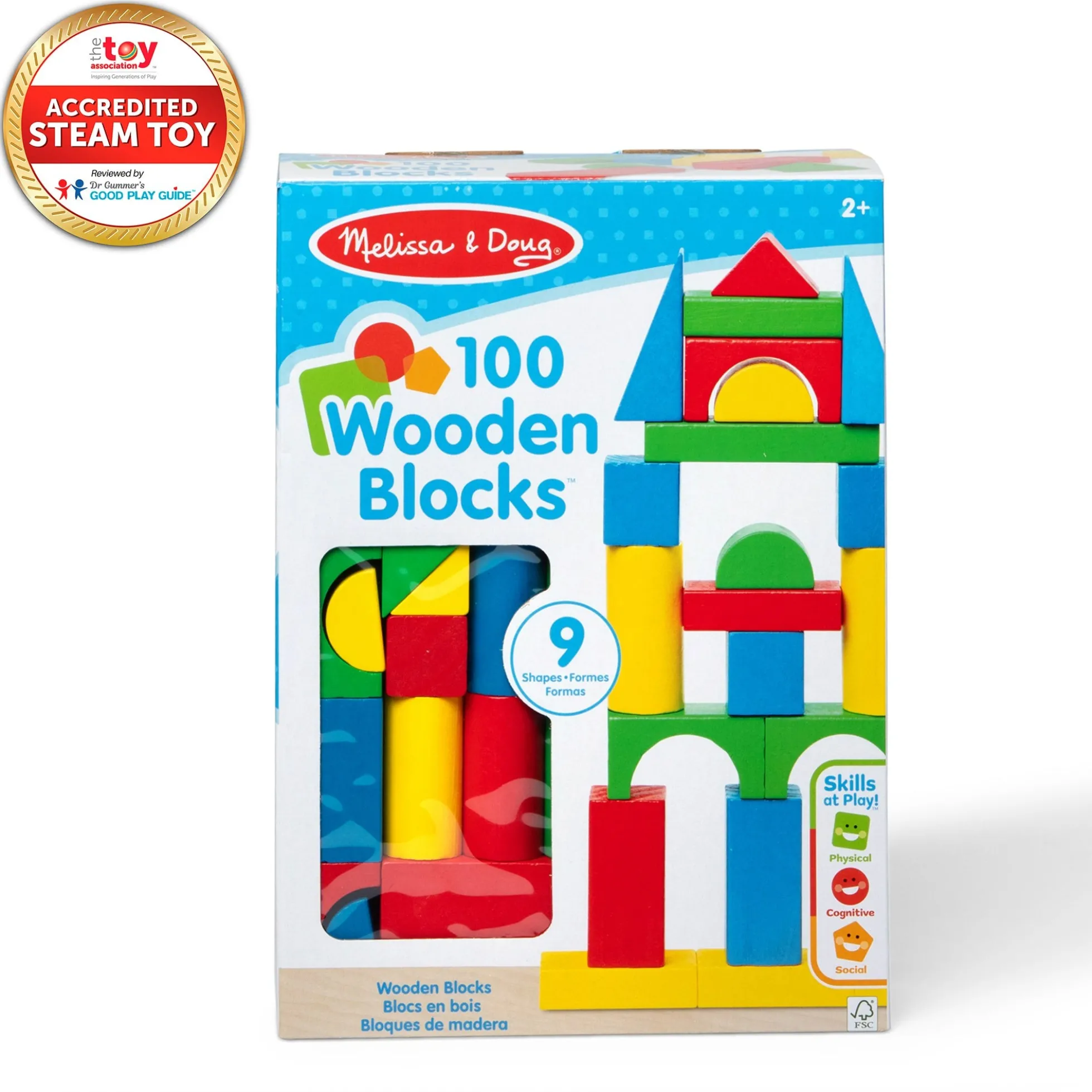 100-Piece Wood Blocks Set