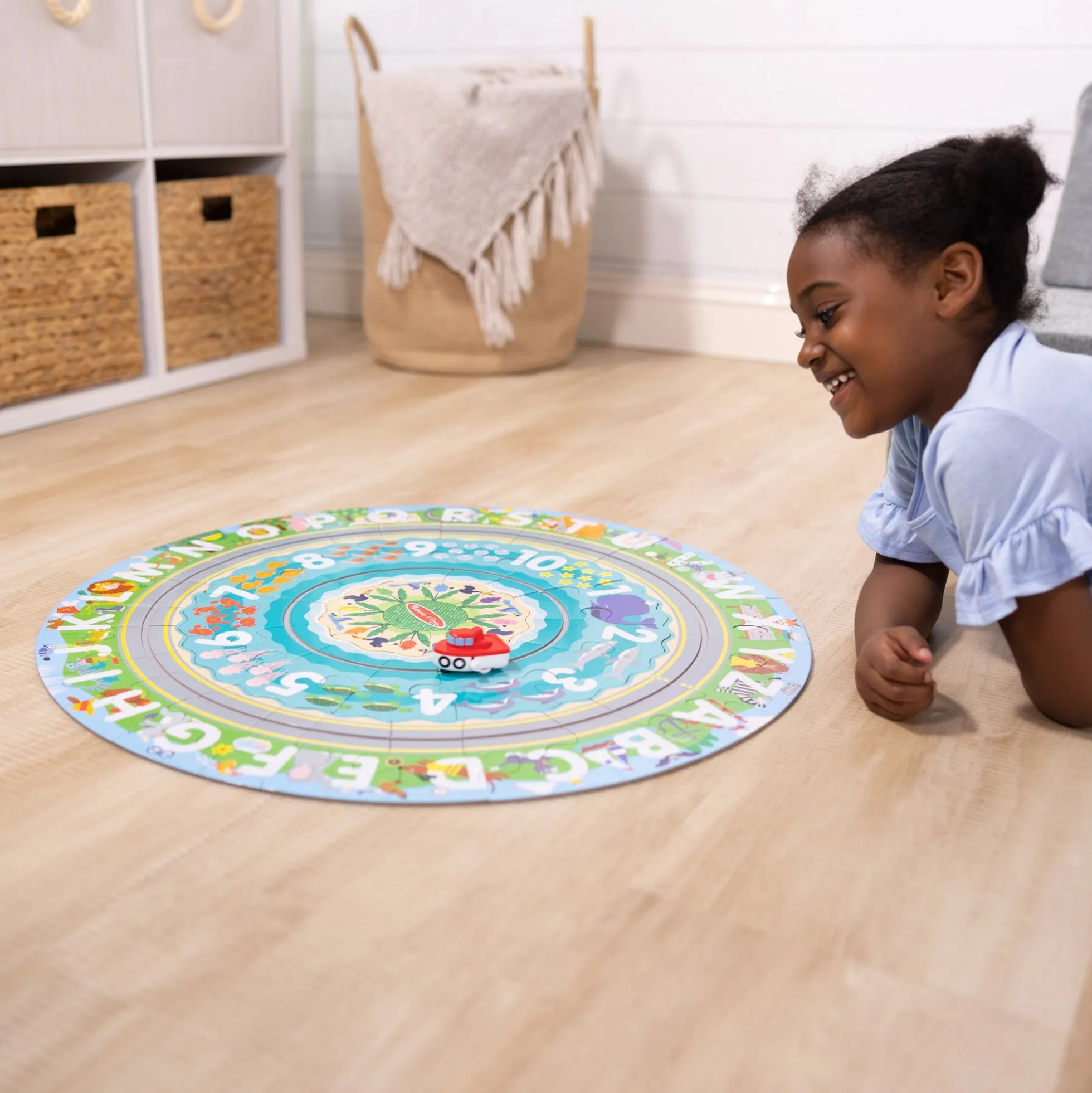 Round the Shore Tracks Floor Puzzle – 48 Pieces