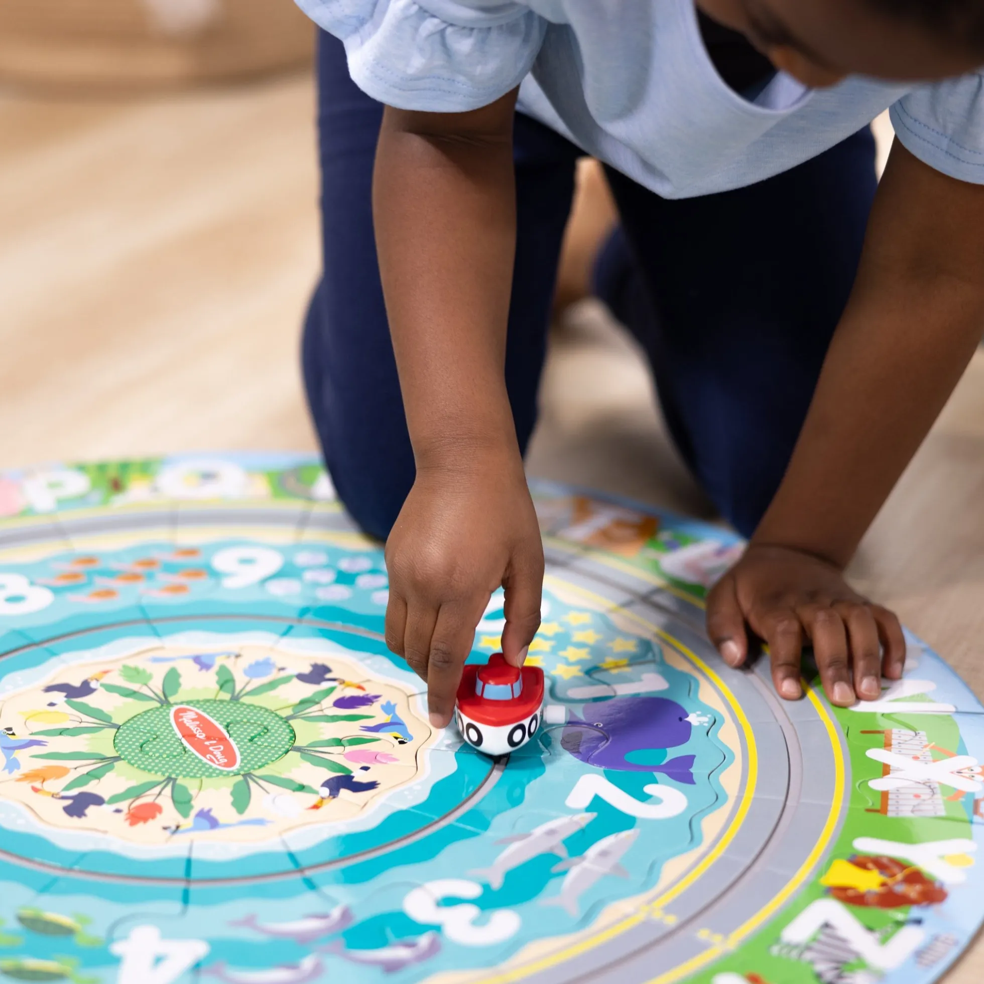 Round the Shore Tracks Floor Puzzle – 48 Pieces