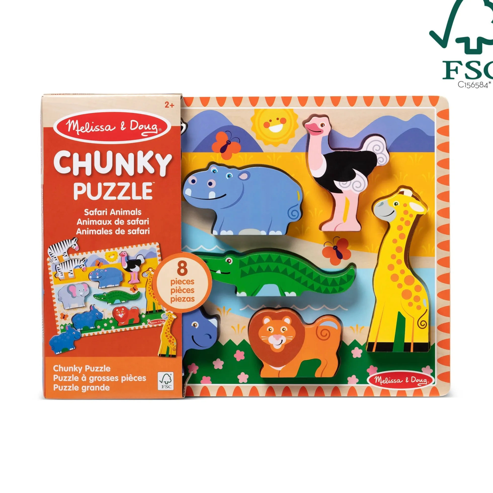 Safari Chunky Puzzle - 8 Pieces