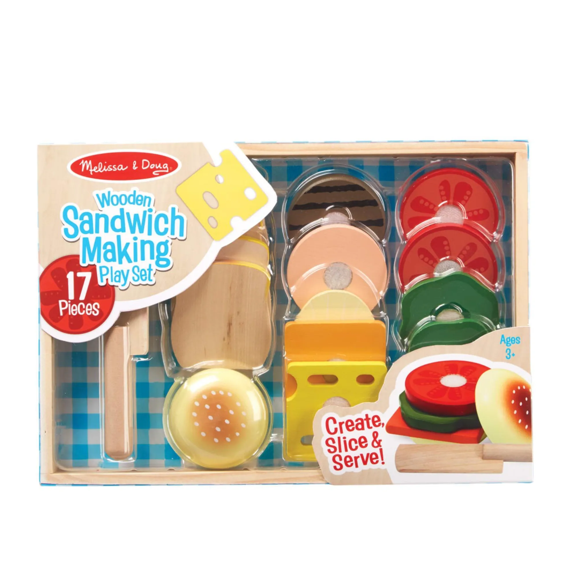 Sandwich Making Set - Wooden Play Food