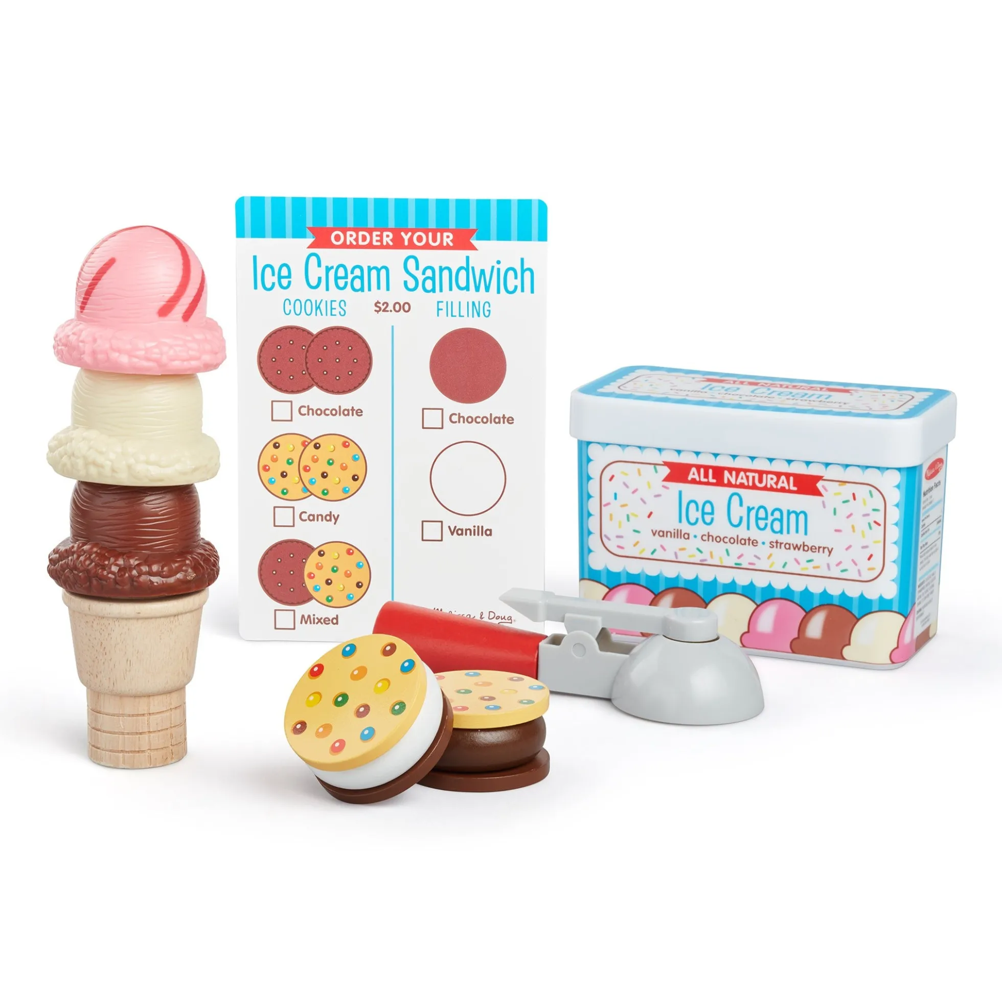 Scoops & Sandwiches Ice Cream Play Set