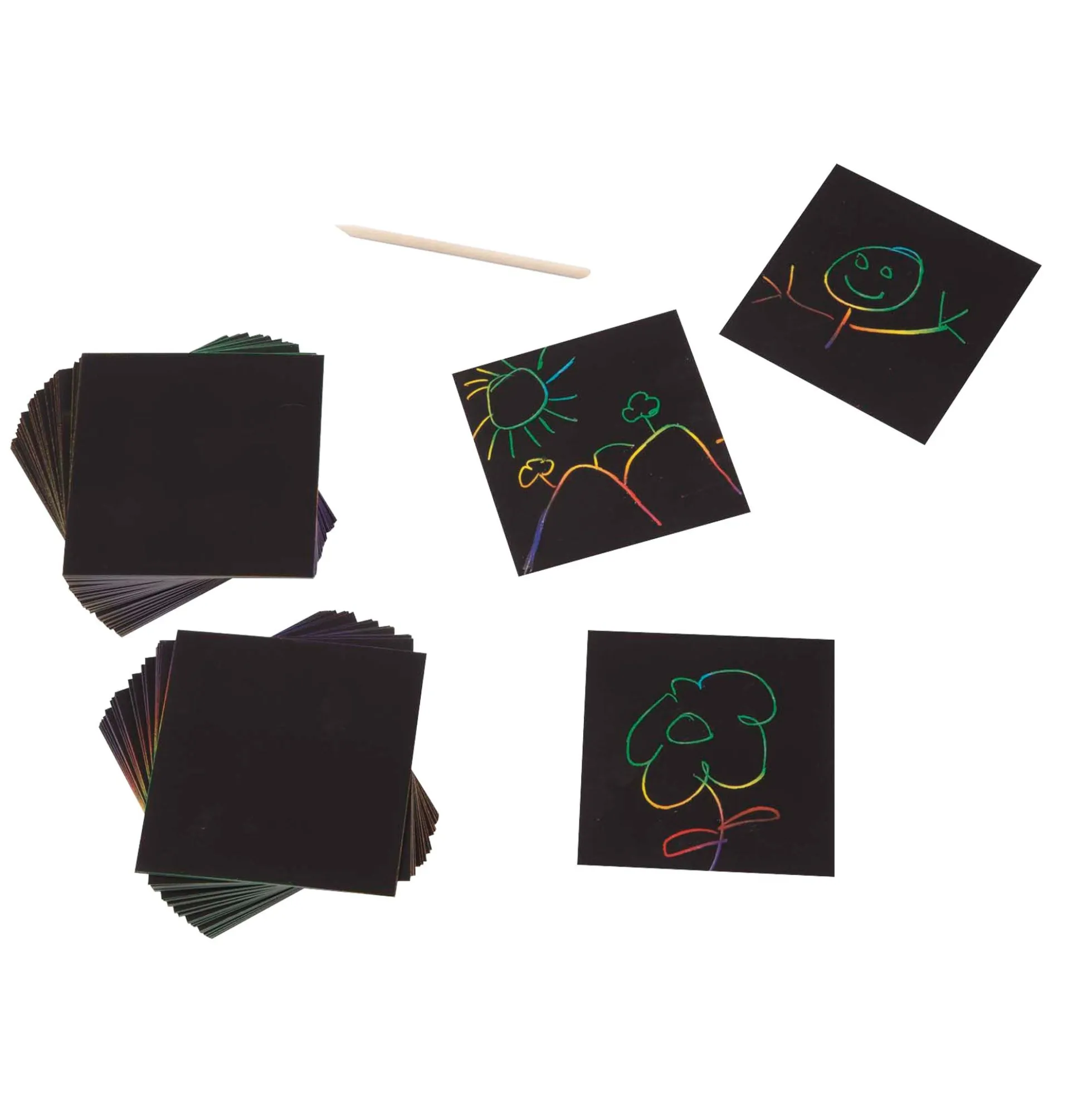 Scratch Art Rainbow Mini Notes _Box of 125