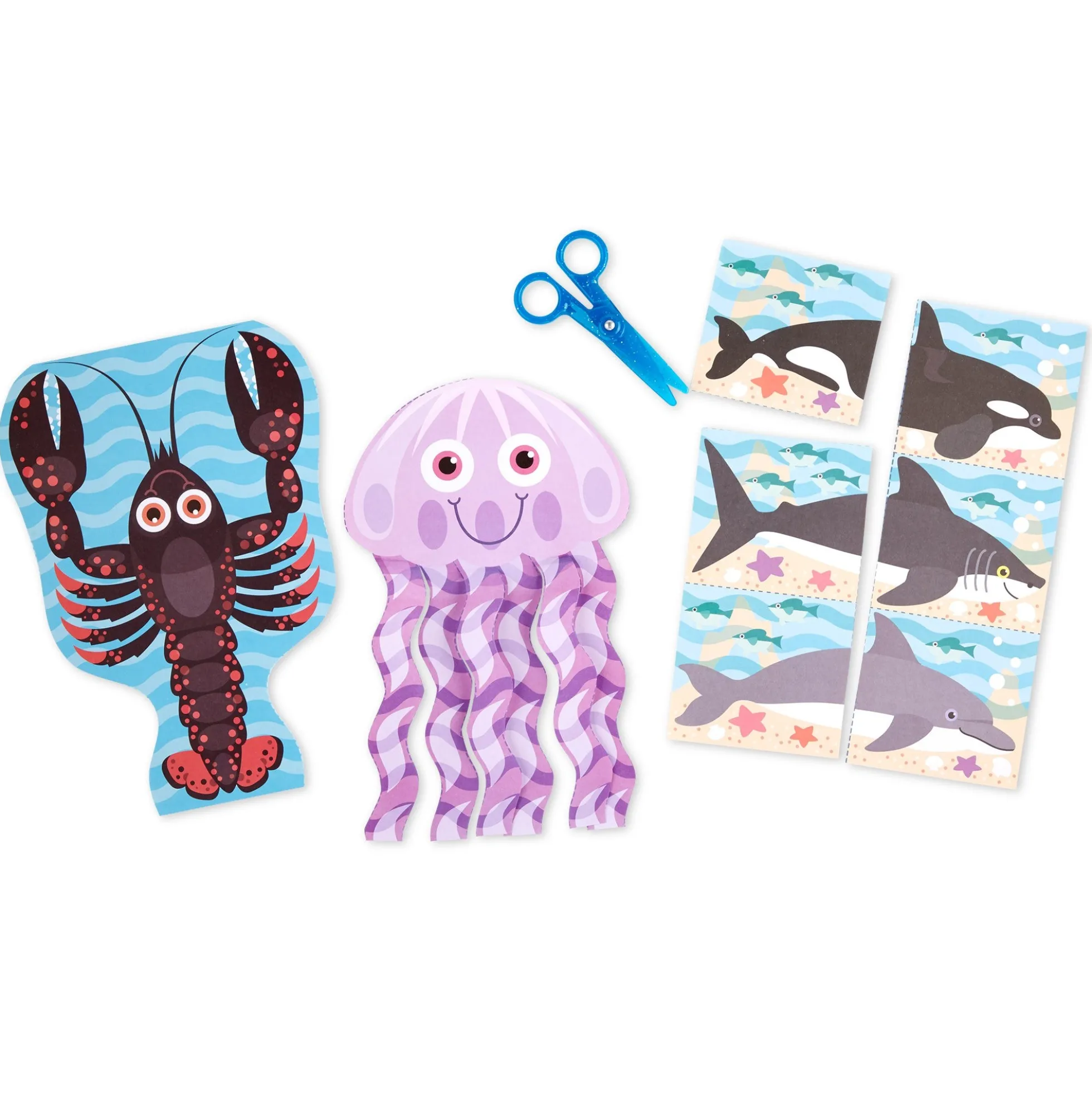 Sea Life Scissor Skills Activity Pad