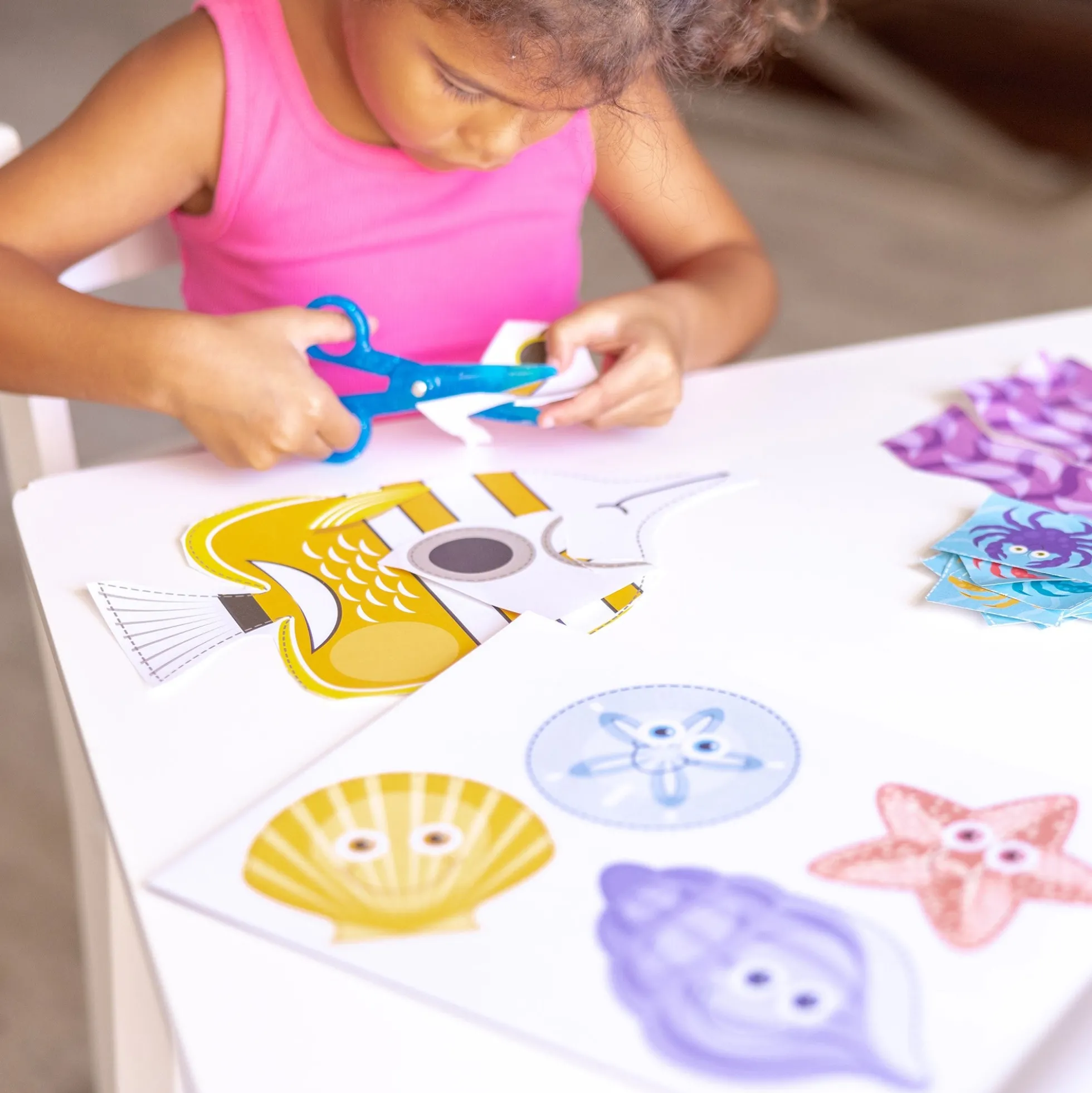 Sea Life Scissor Skills Activity Pad