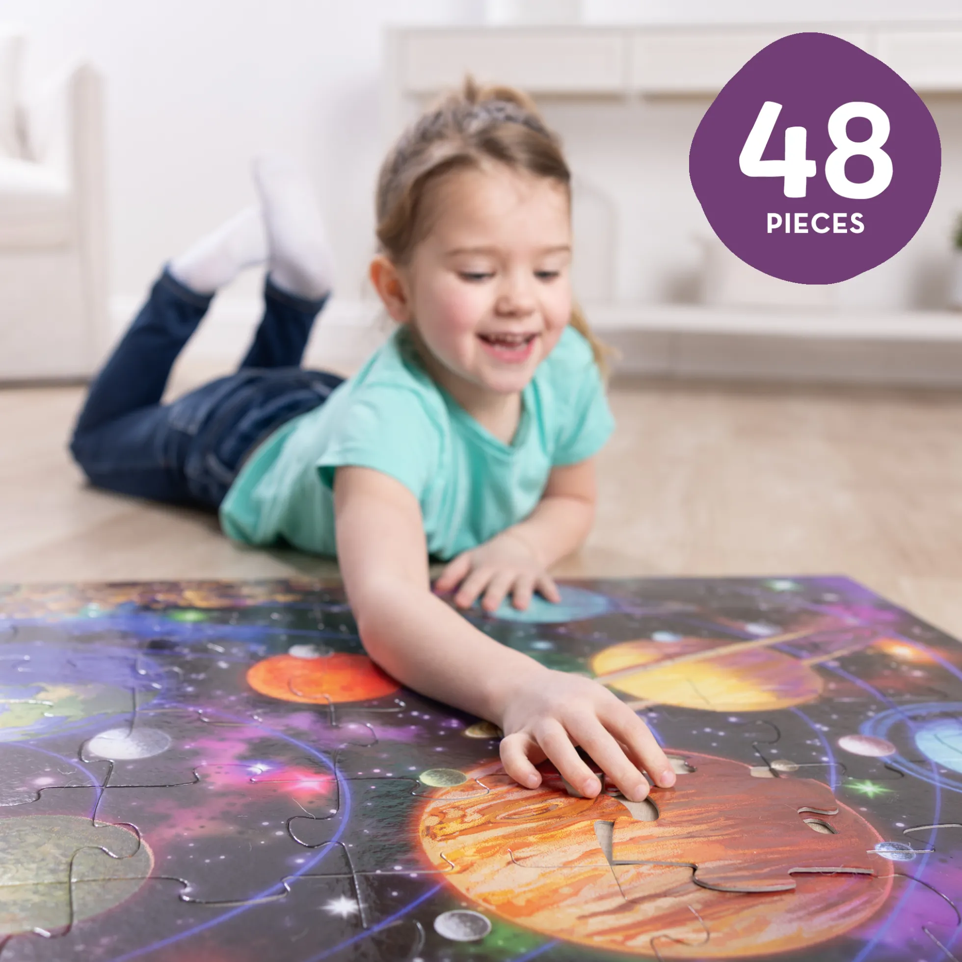 Solar System Floor Puzzle - 48 Pieces