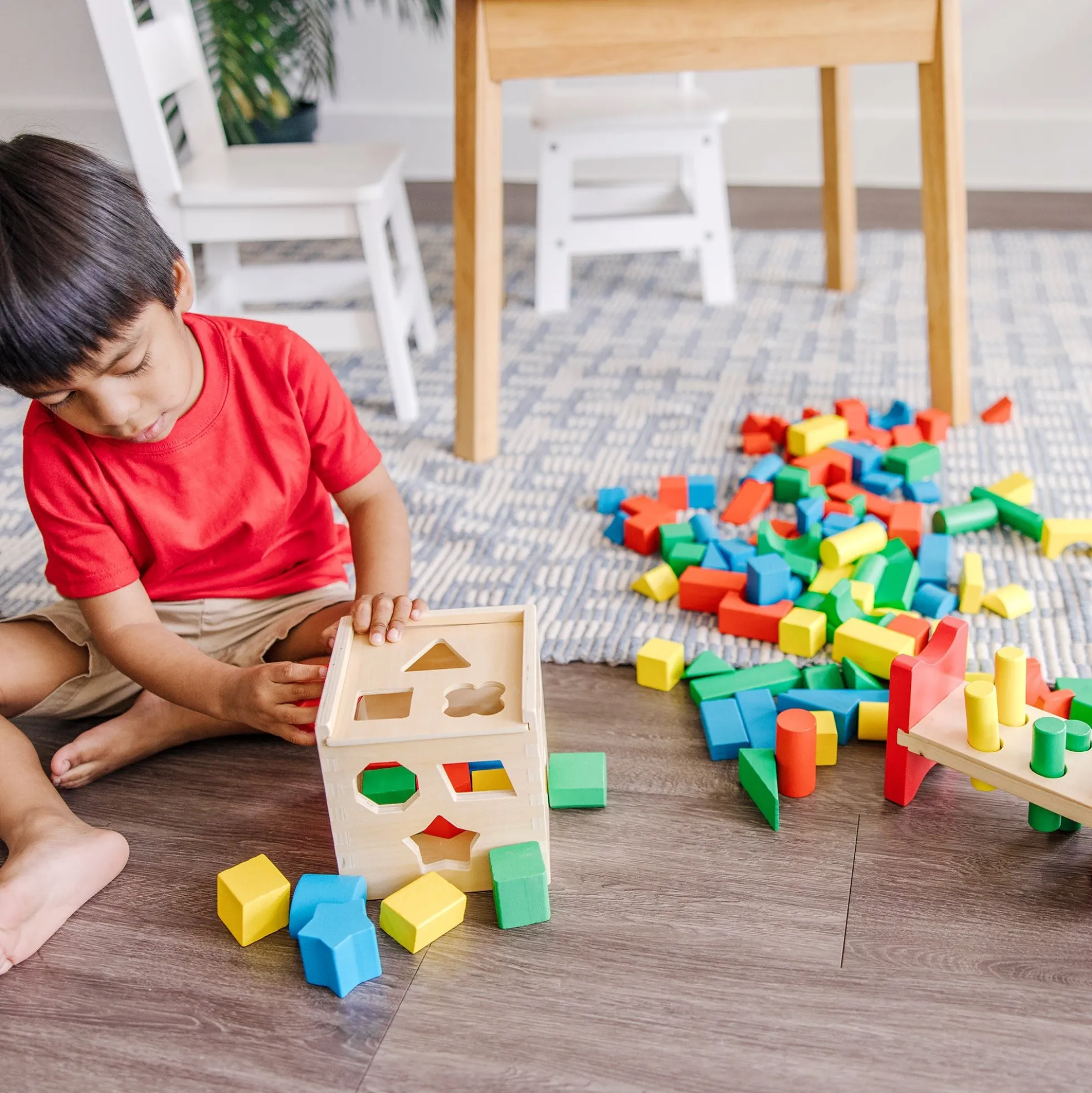 Stack, Sort & Pound Wooden Toy Collection