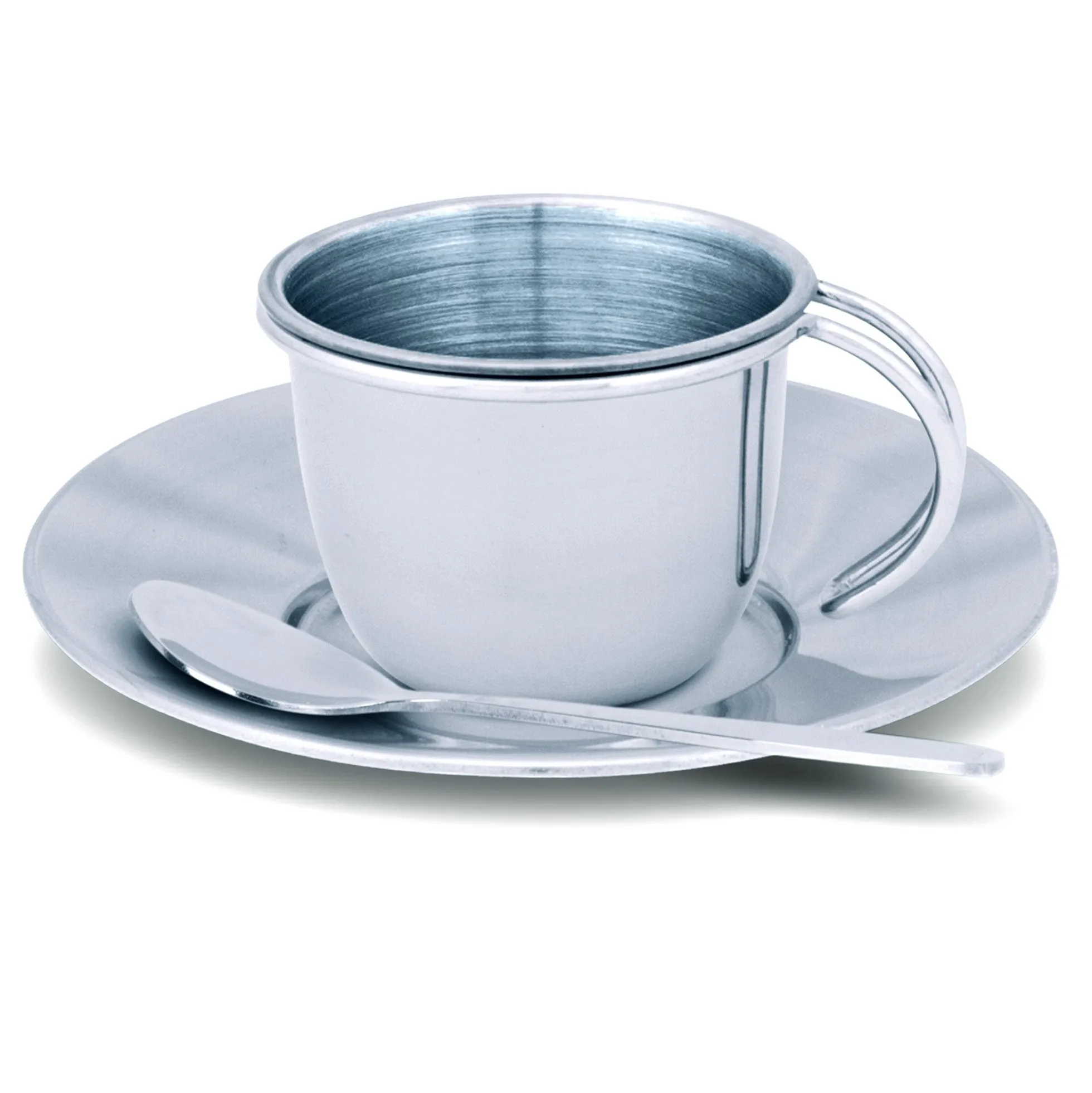 Stainless Steel Tea Set with Storage Stand