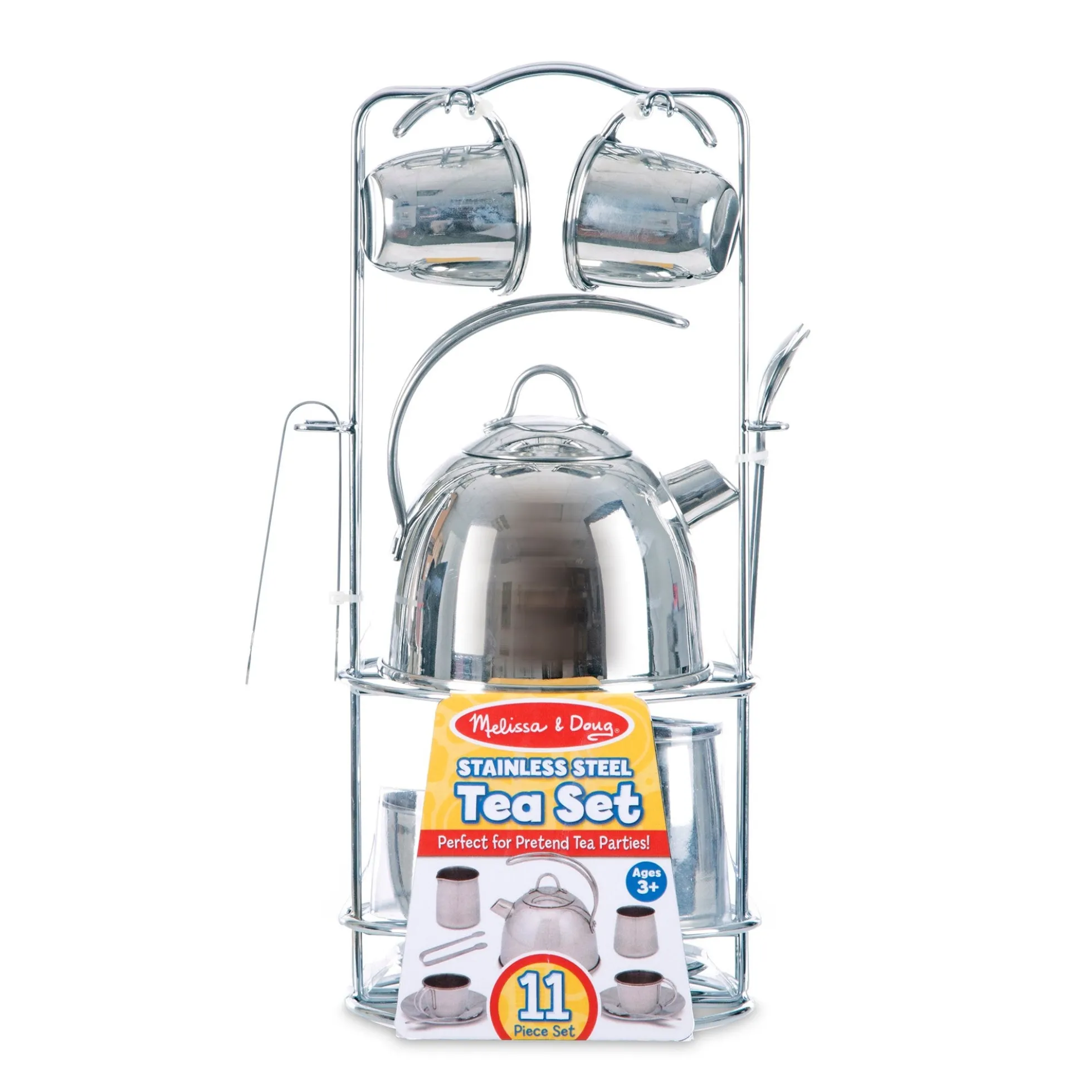 Stainless Steel Tea Set with Storage Stand