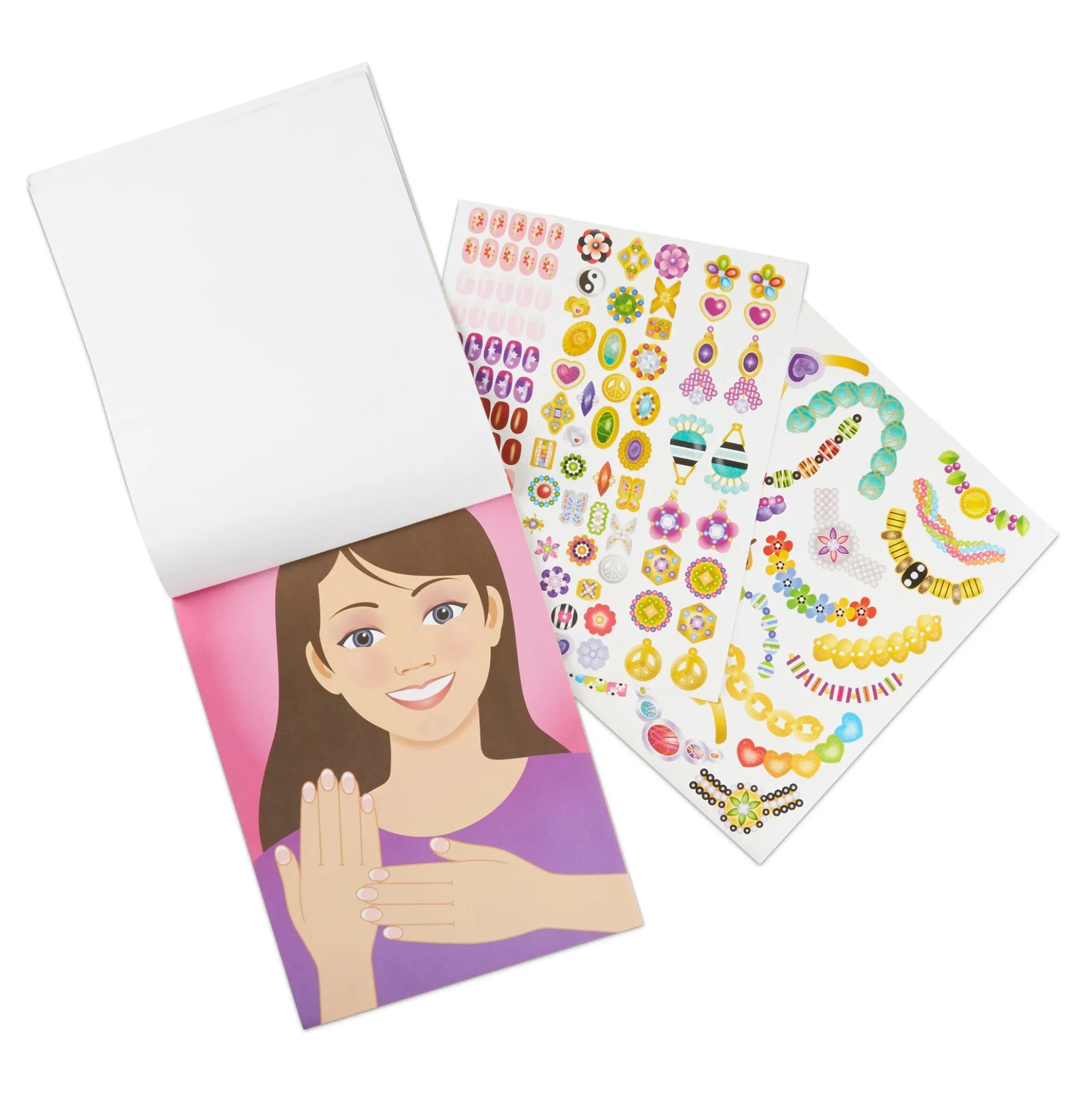 Sticker Pad - Jewelry & Nails Glitter Collection