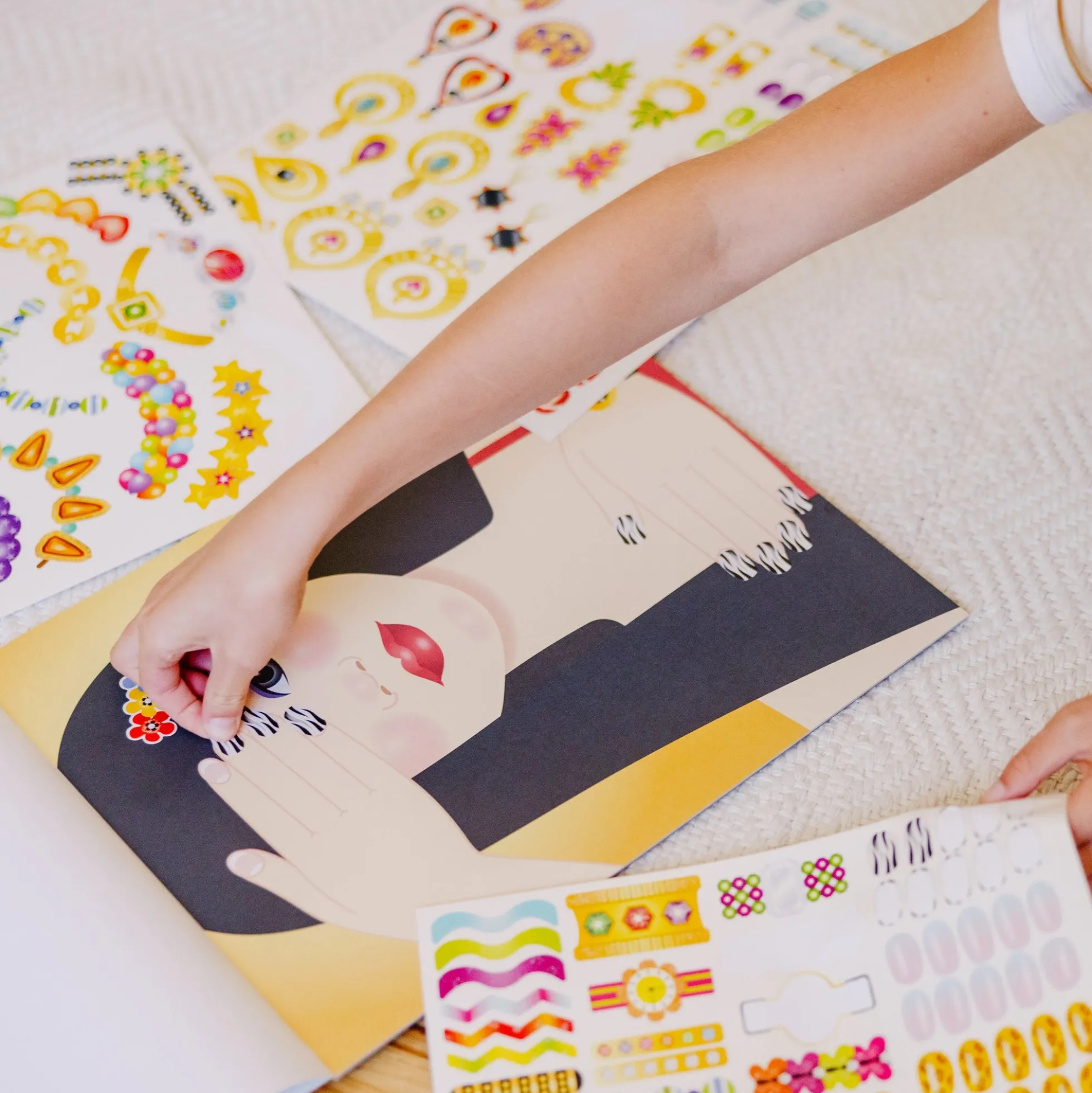 Sticker Pad - Jewelry & Nails Glitter Collection