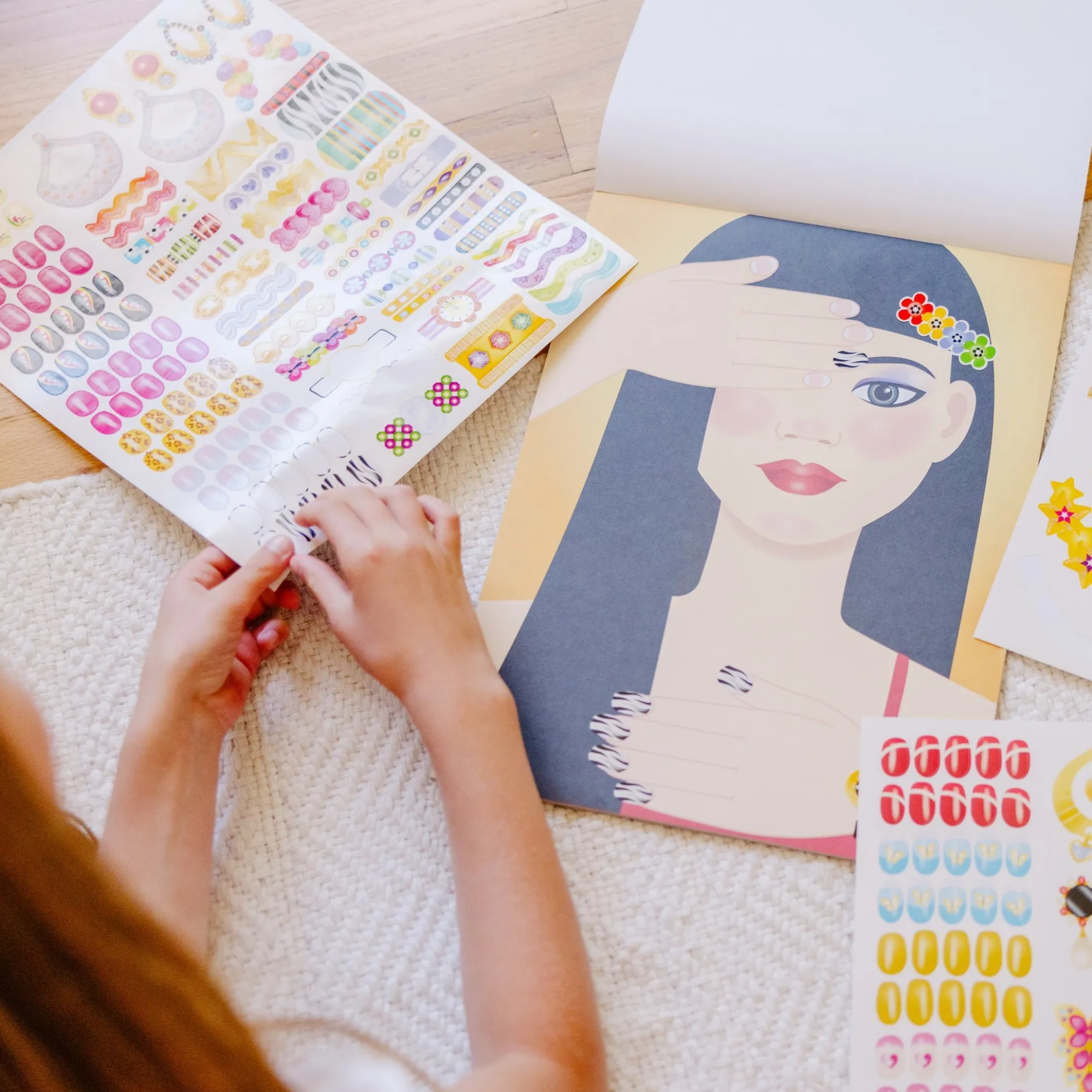 Sticker Pad - Jewelry & Nails Glitter Collection