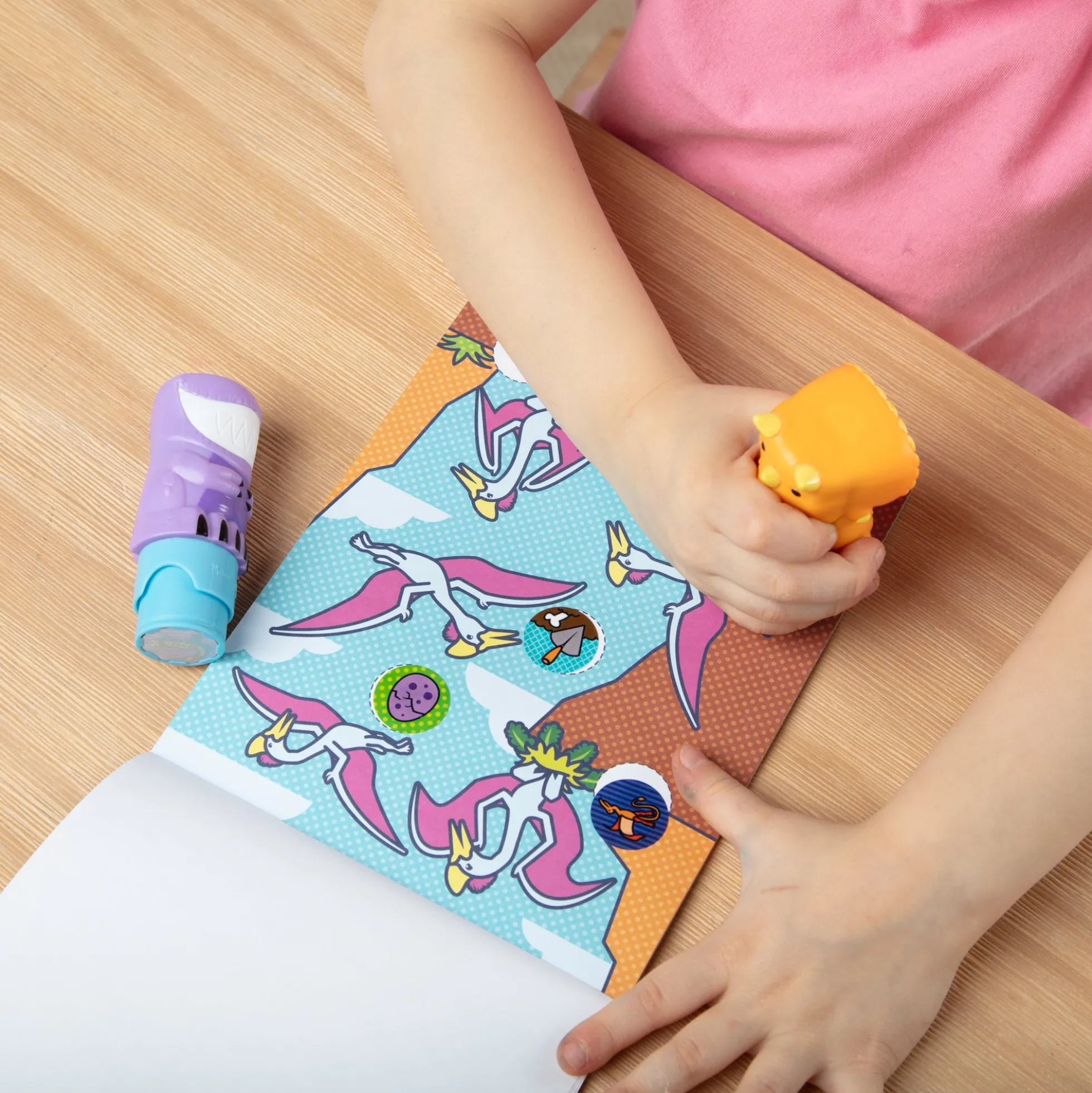 Sticker WOW!™ Activity Pad & Sticker Stamper Value Pack - Dinosaur
