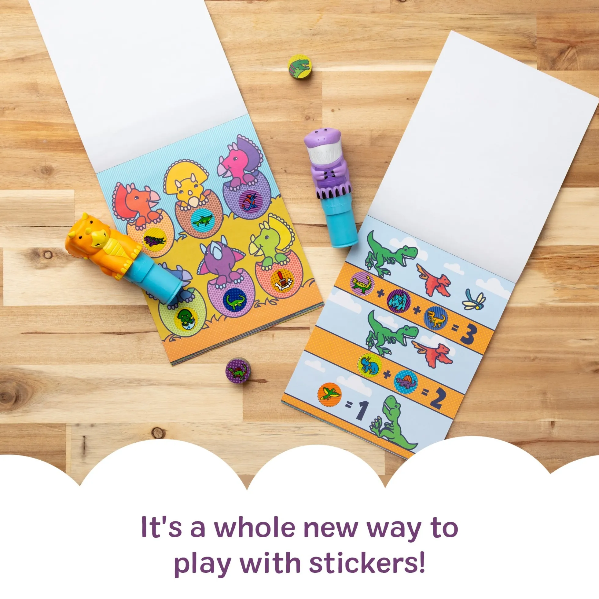 Sticker WOW!™ Activity Pad & Sticker Stamper Value Pack - Dinosaur