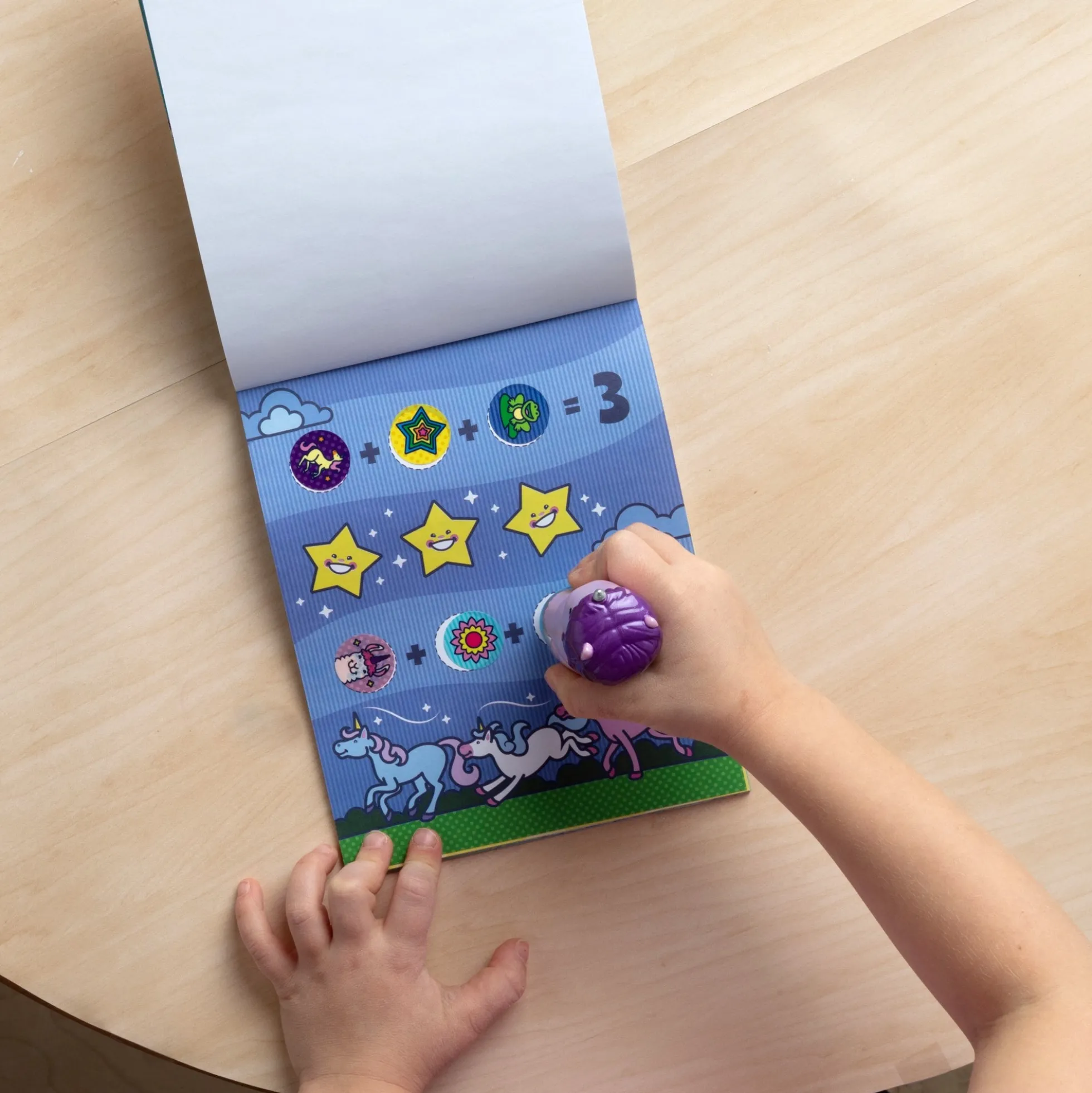 Sticker WOW!™ Activity Pad & Sticker Stamper - Purple Unicorn