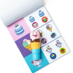 Sticker WOW!™ Ice Cream Bundle: Activity Pad & Sticker Stamper + Mini Activity Pad and 200 Refill Stickers