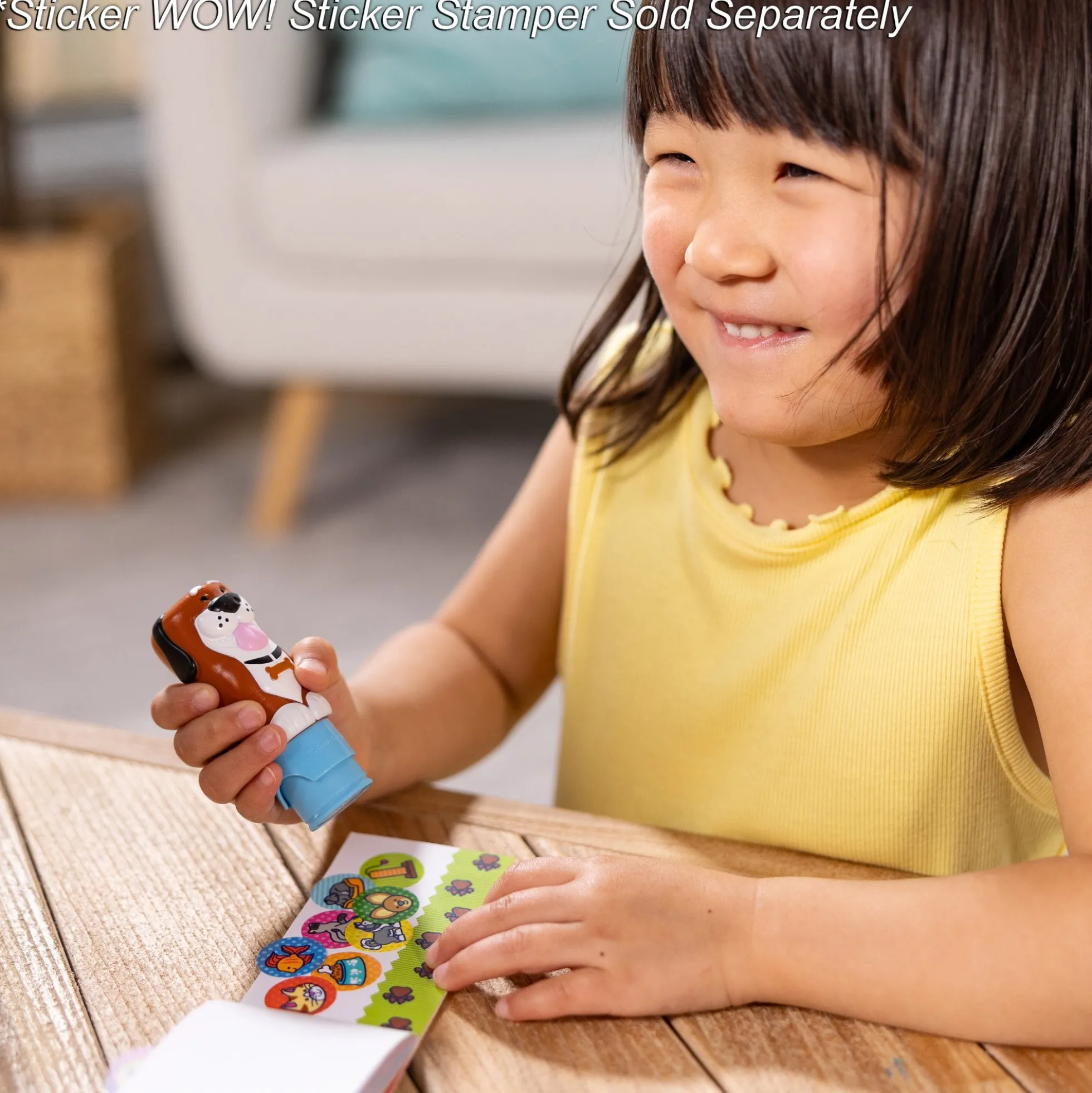 Sticker WOW!® Mini Activity Pad & Refill Stickers - Pets (200+ Stickers, Stamper Not Included)