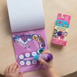 Sticker WOW!™ Purple Unicorn Bundle: Activity Pad & Sticker Stamper + Mini Activity Pad and 200 Refill Stickers