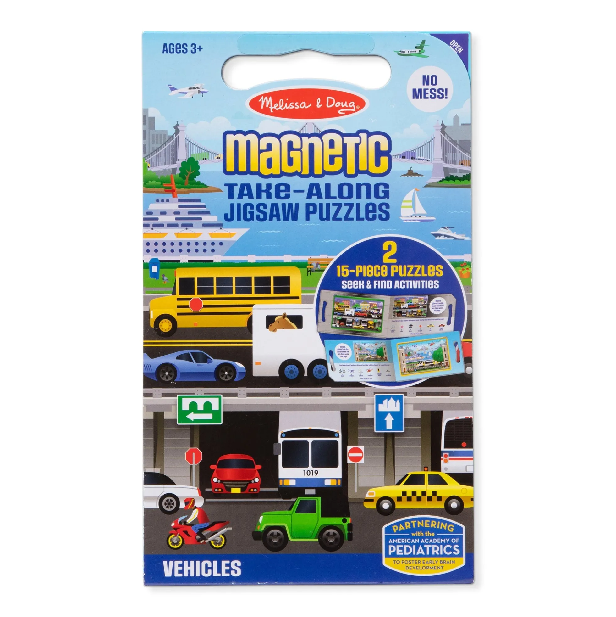 Take-Along Magnetic Jigsaw Puzzles – Vehicles