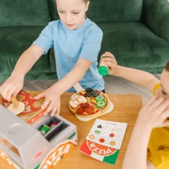 Top & Bake Pizza Counter - Wooden Play Food
