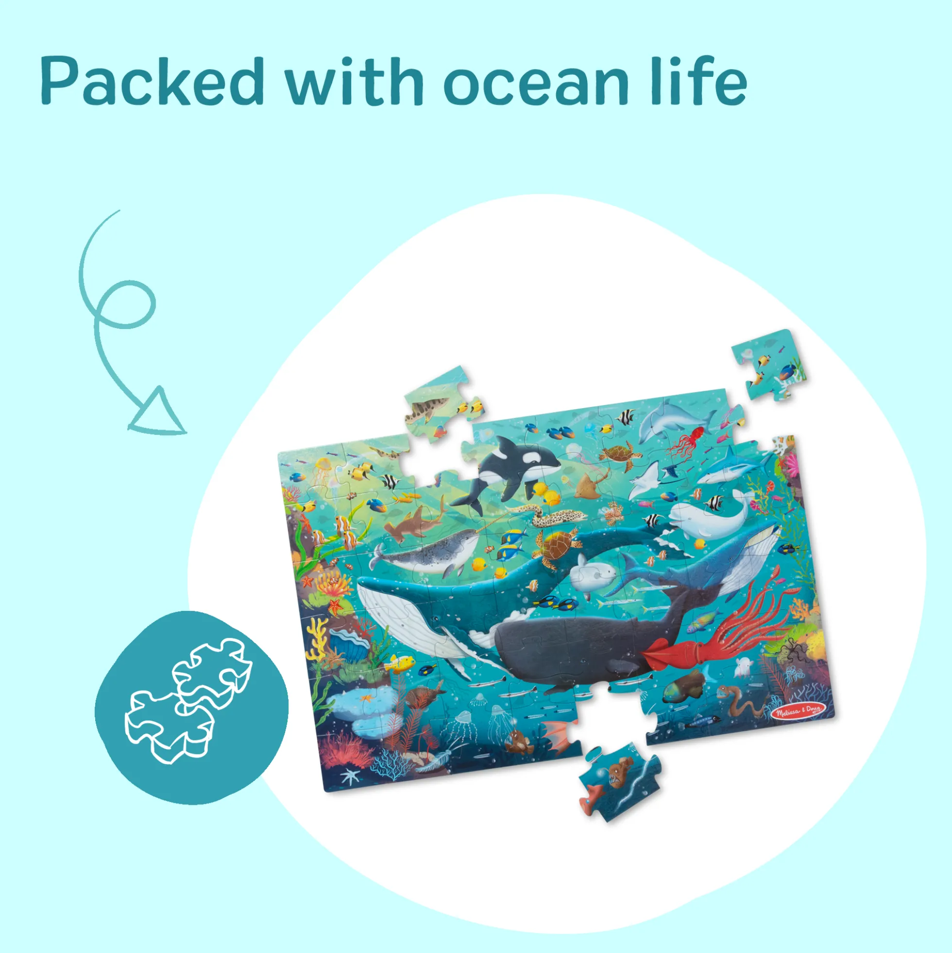 Underwater Floor Puzzle - 48 Pieces
