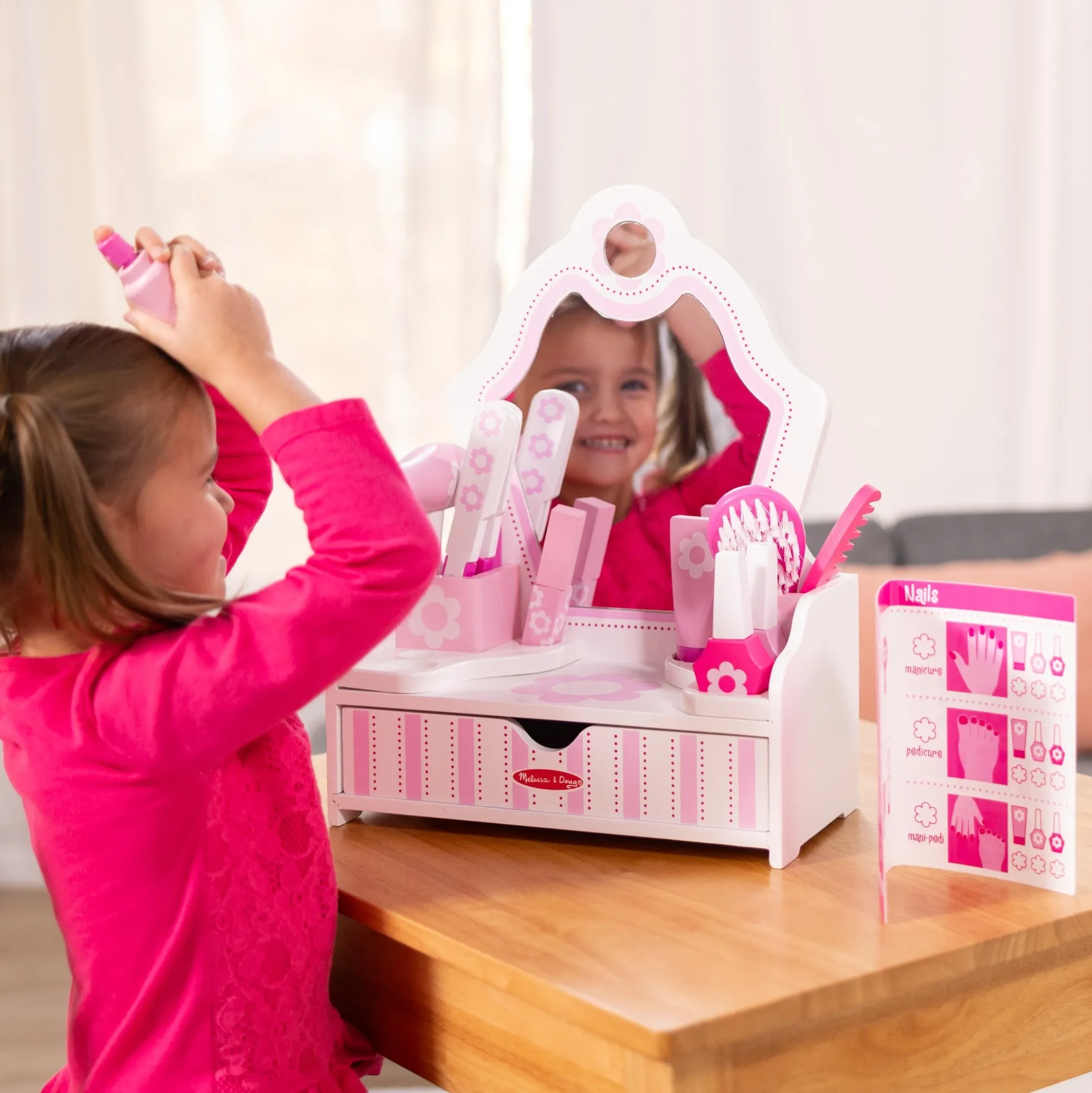 Wooden Beauty Salon Play Set