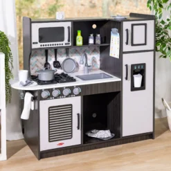 Wooden Chef's Kitchen - Charcoal