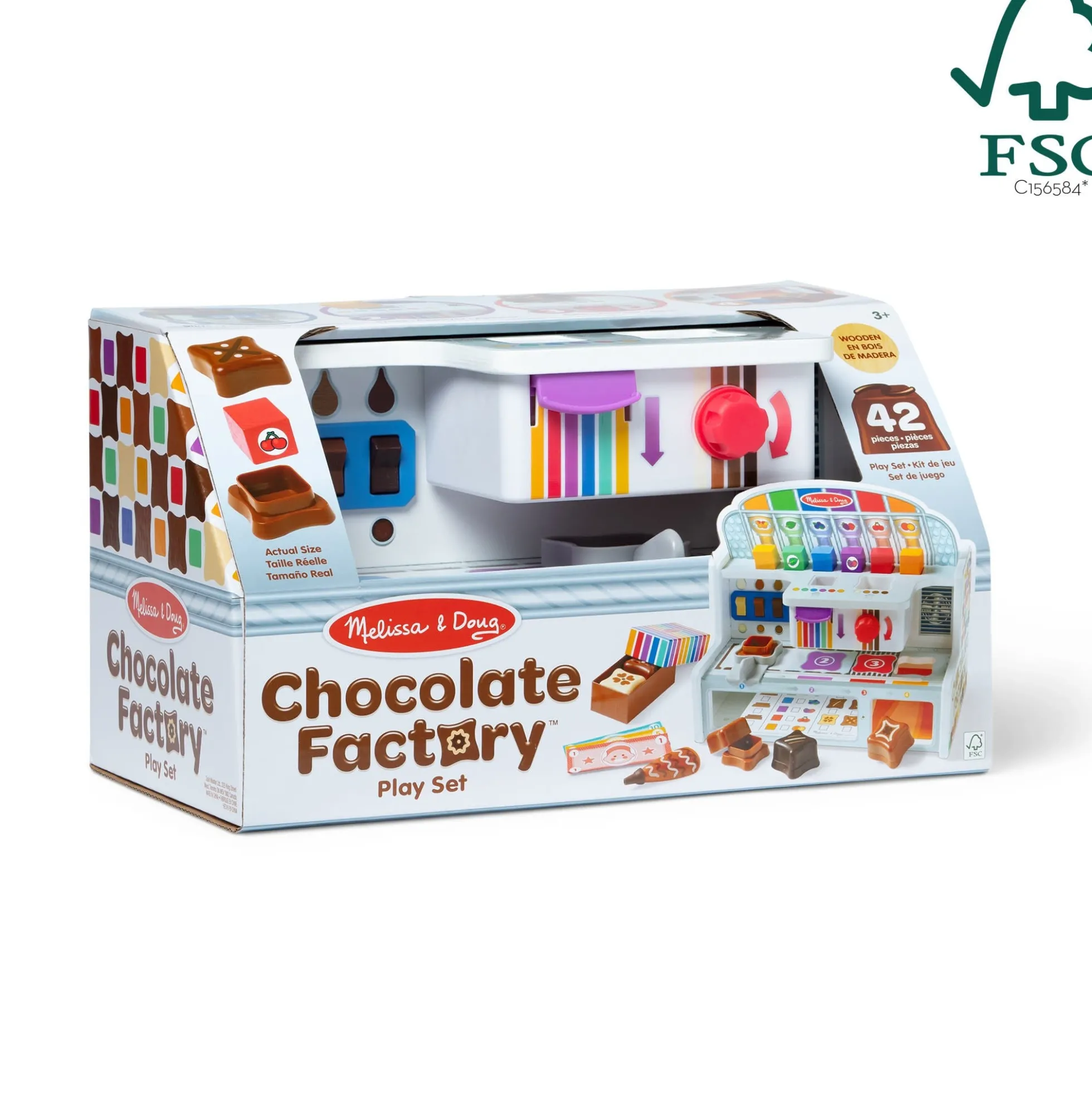 Wooden Chocolate Factory Play Set