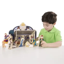 Wooden Christmas Nativity Set