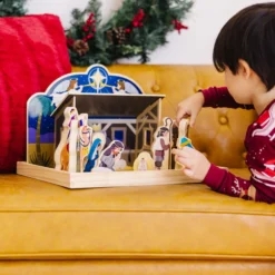 Wooden Christmas Nativity Set