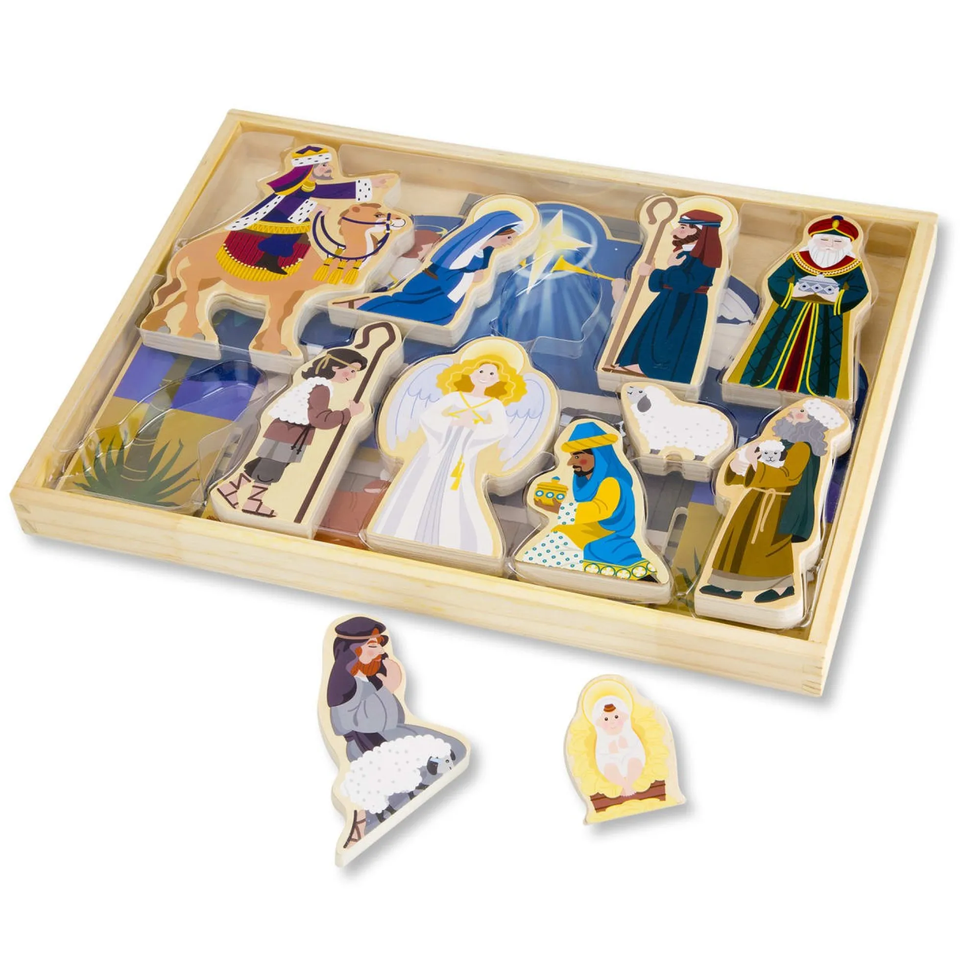 Wooden Christmas Nativity Set